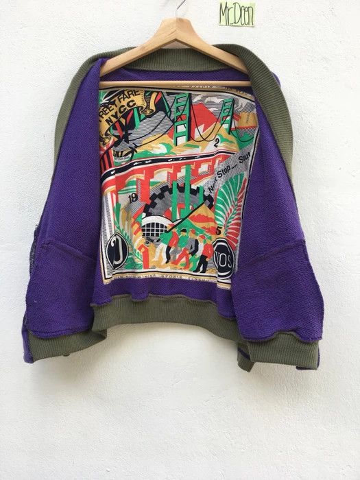 Issey Miyake Hai Sporting Gear by Issey Miyake Painting Design Jacket Size US M / EU 48-50 / 2 - 1 Thumbnail