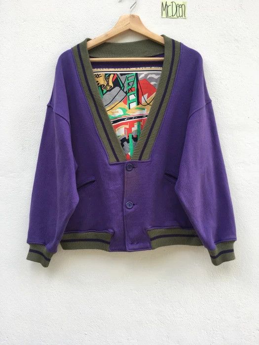 Issey Miyake Hai Sporting Gear by Issey Miyake Painting Design Jacket Size US M / EU 48-50 / 2 - 2 Thumbnail