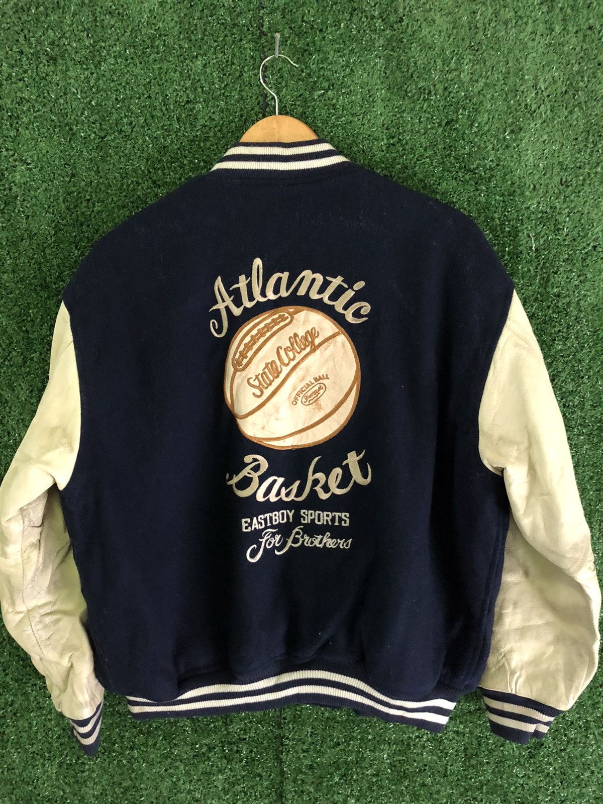 Japanese Brand 🔥EAST BOY SPORT EMBROIDERY VARSITY BOMBER JACKET Size US L / EU 52-54 / 3 - 6 Thumbnail