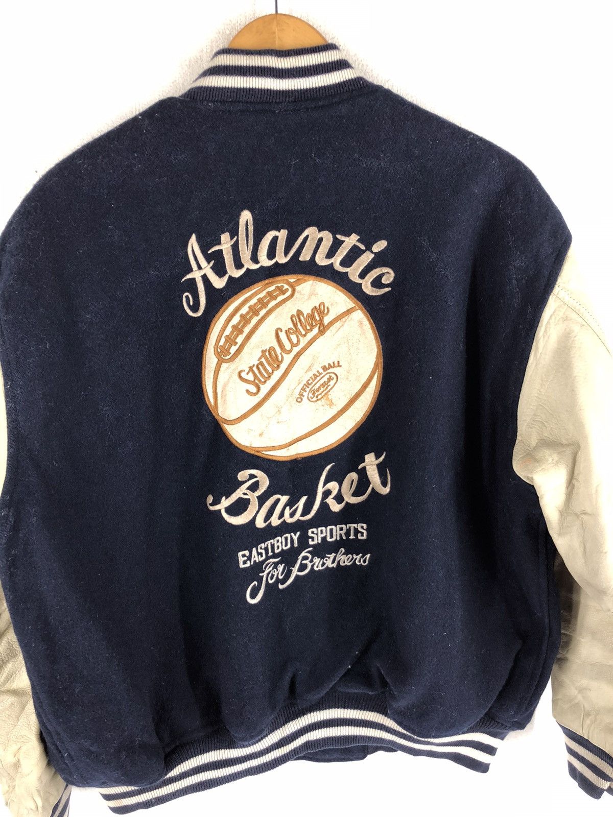 Japanese Brand 🔥EAST BOY SPORT EMBROIDERY VARSITY BOMBER JACKET Size US L / EU 52-54 / 3 - 9 Thumbnail