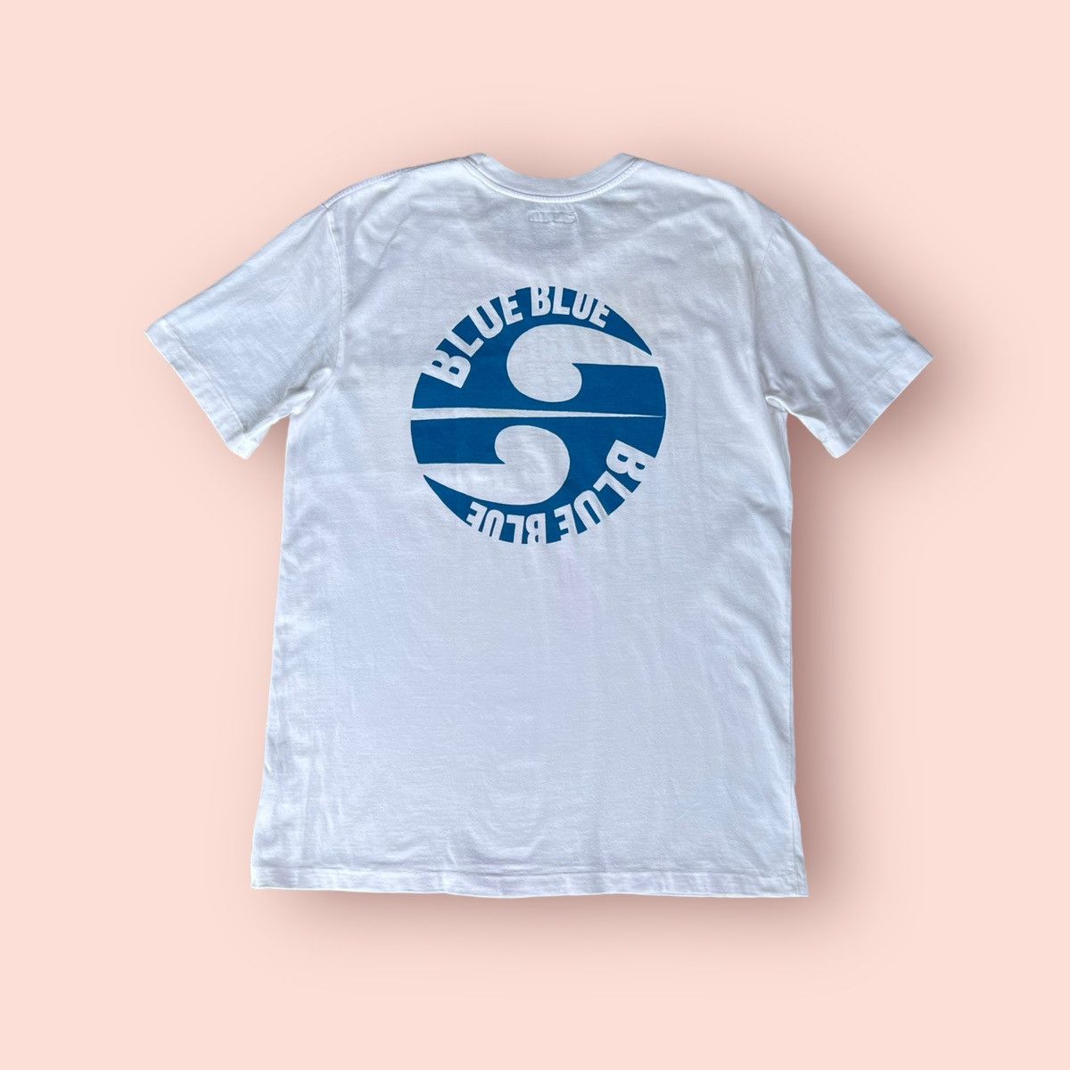 Blue Blue Japan × Japanese Brand VINTAGE BLUE BLUE JAPAN REAR BIG LOGO POCKET TEE Size US M / EU 48-50 / 2 - 17 Thumbnail