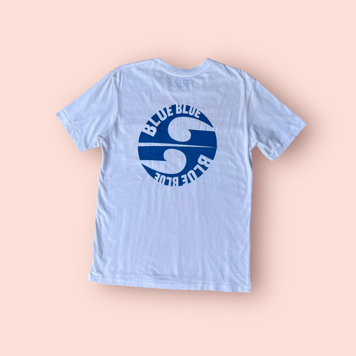 Blue Blue Japan × Japanese Brand VINTAGE BLUE BLUE JAPAN REAR BIG LOGO POCKET TEE Size US M / EU 48-50 / 2 - 9 Thumbnail