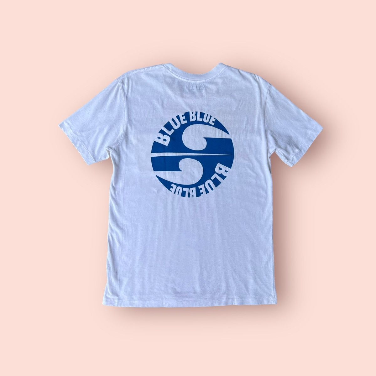 Blue Blue Japan × Japanese Brand VINTAGE BLUE BLUE JAPAN REAR BIG LOGO POCKET TEE Size US M / EU 48-50 / 2 - 7 Thumbnail