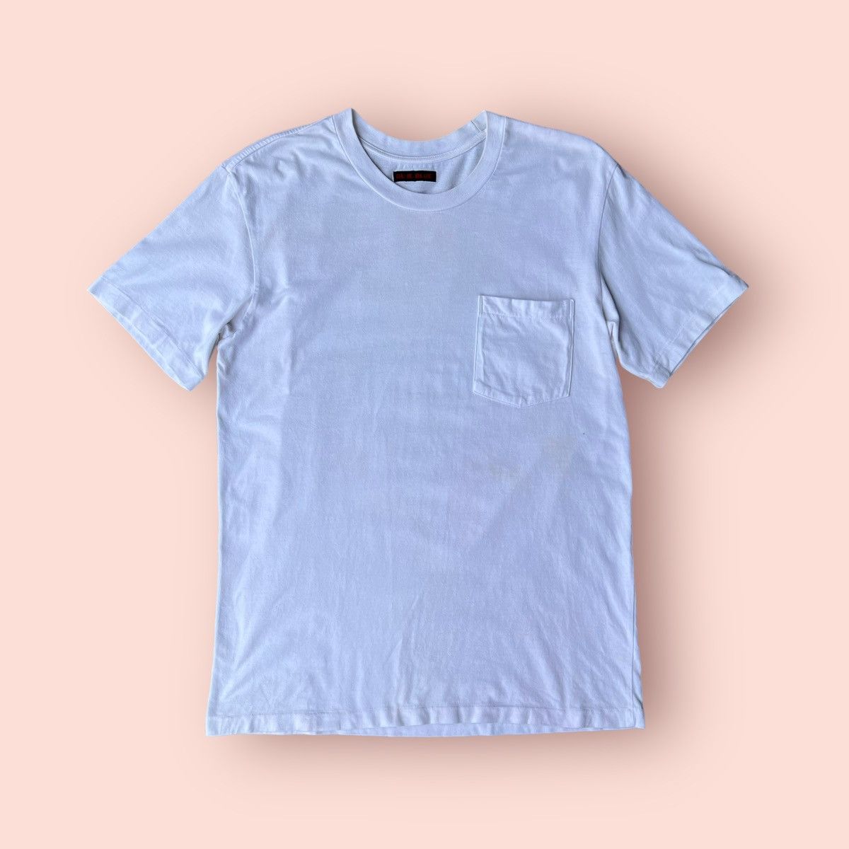Blue Blue Japan × Japanese Brand VINTAGE BLUE BLUE JAPAN REAR BIG LOGO POCKET TEE Size US M / EU 48-50 / 2 - 3 Thumbnail