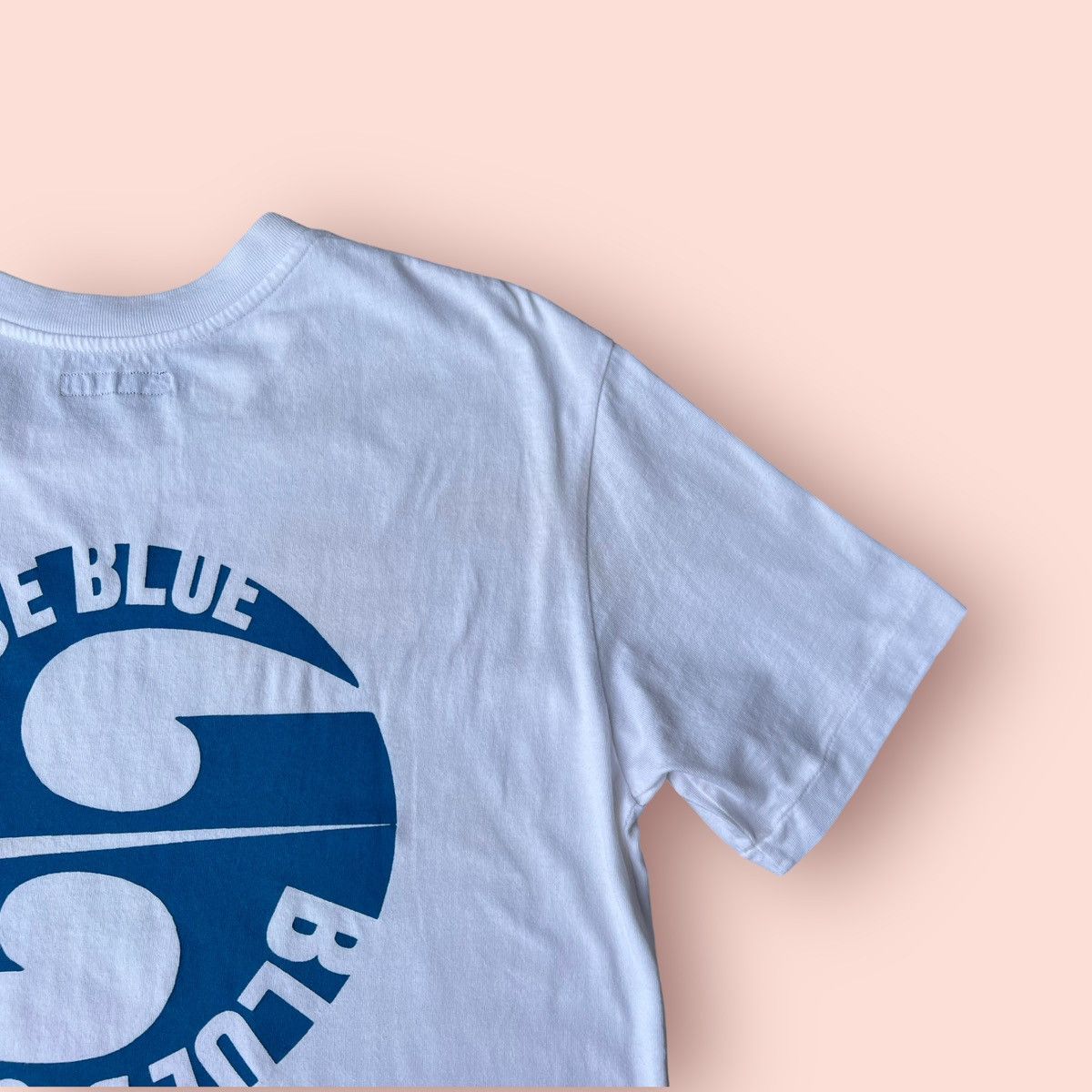 Blue Blue Japan × Japanese Brand VINTAGE BLUE BLUE JAPAN REAR BIG LOGO POCKET TEE Size US M / EU 48-50 / 2 - 10 Thumbnail