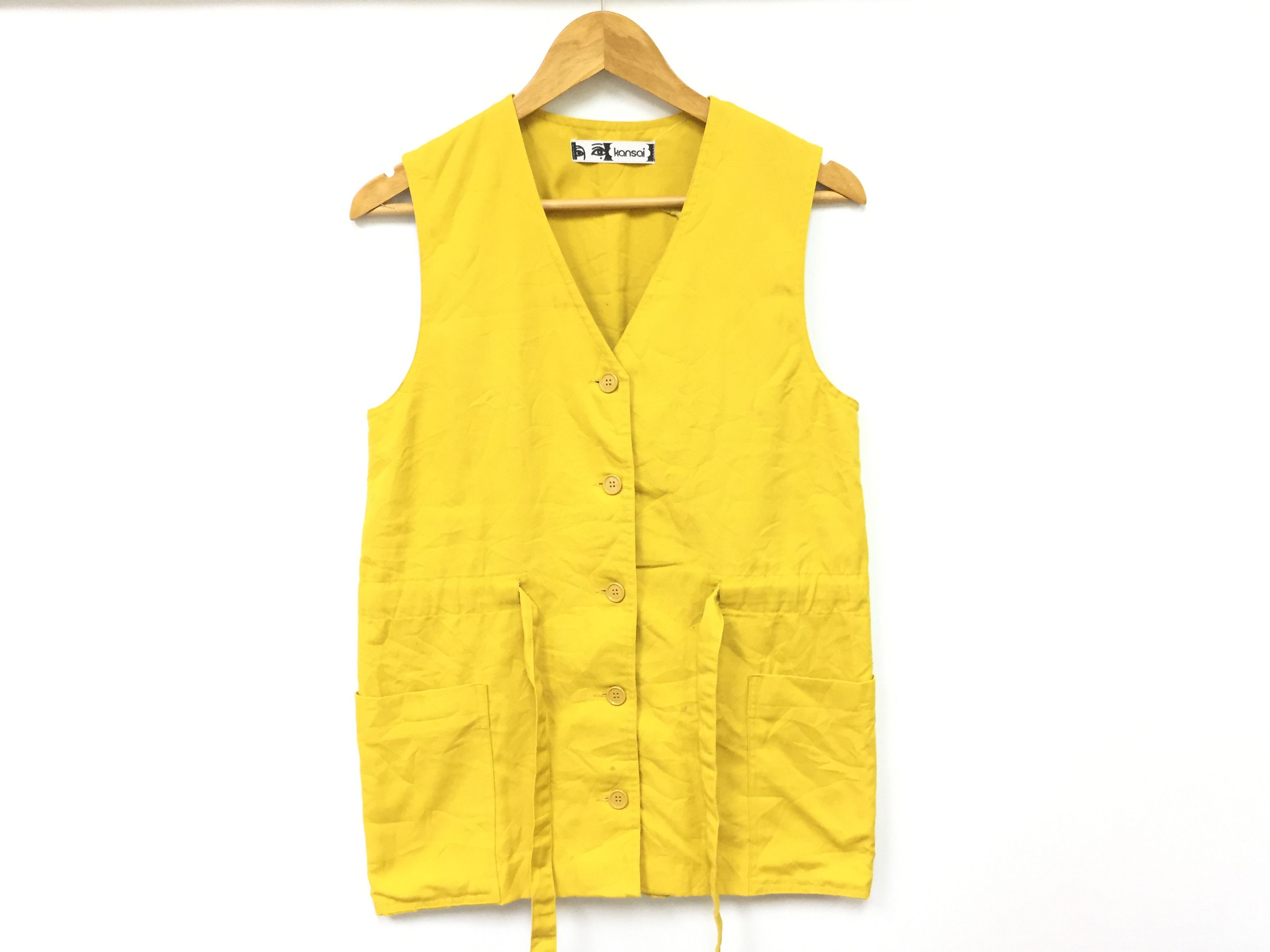 Kansai Yamamoto × Vintage 1980s KANSAI YAMAMOTO EYE button up Sleeveless Size S / US 4 / IT 40 - 2 Thumbnail