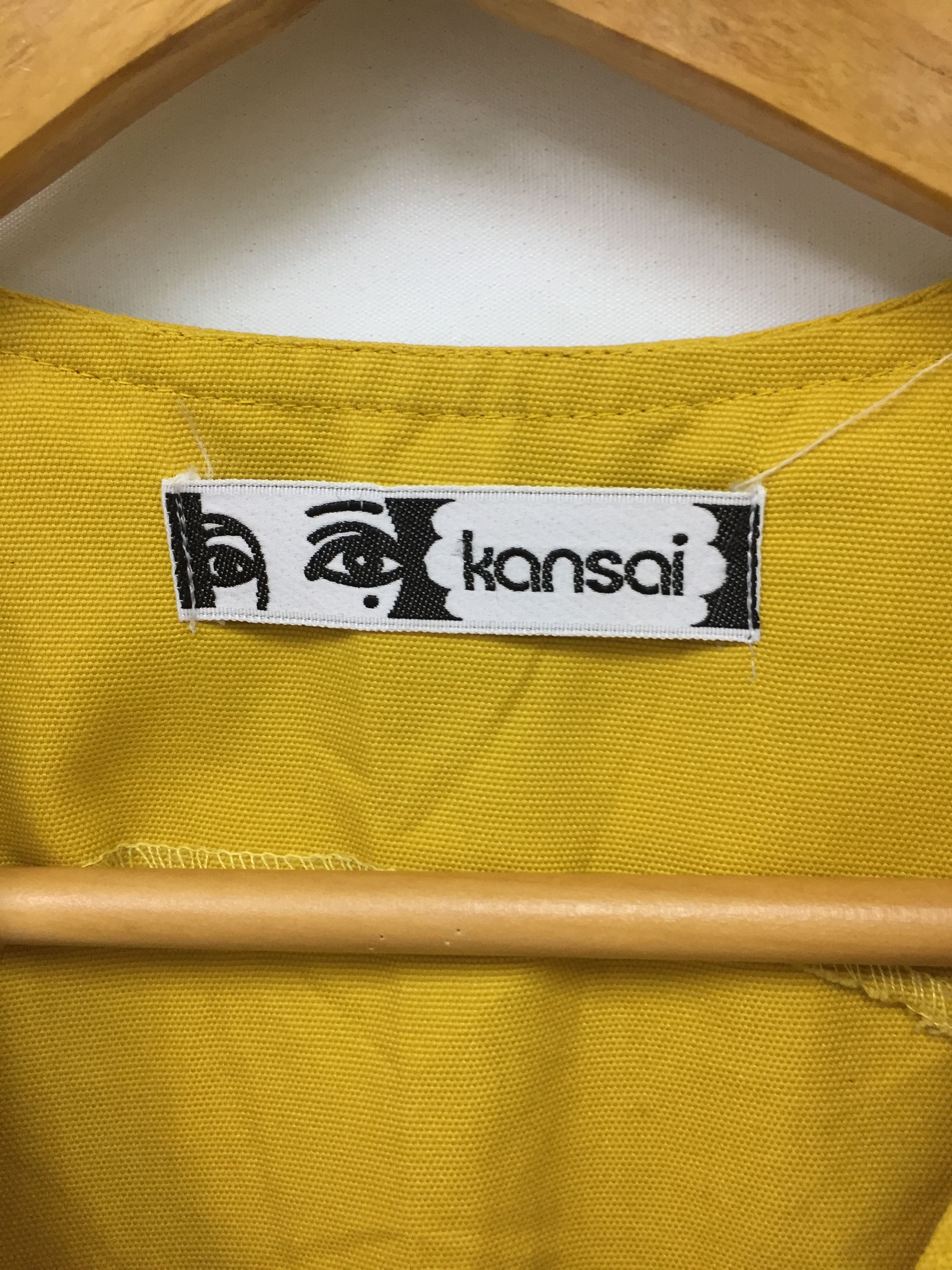 Kansai Yamamoto × Vintage 1980s KANSAI YAMAMOTO EYE button up Sleeveless Size S / US 4 / IT 40 - 6 Thumbnail
