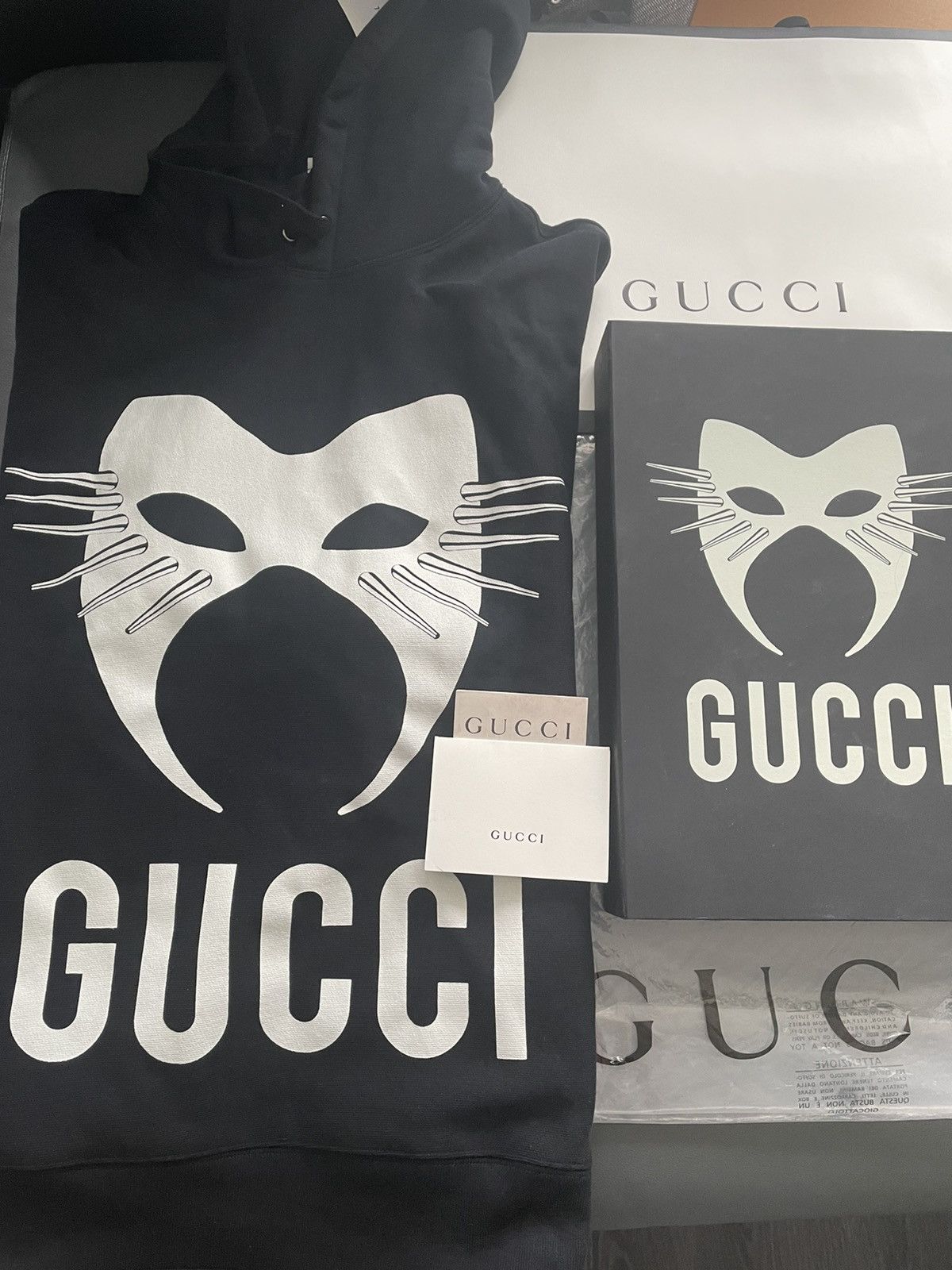 Gucci Rare Brand NEW Super Runway Sold Out Limited Logo Hoodie Size US L / EU 52-54 / 3 - 16 Thumbnail