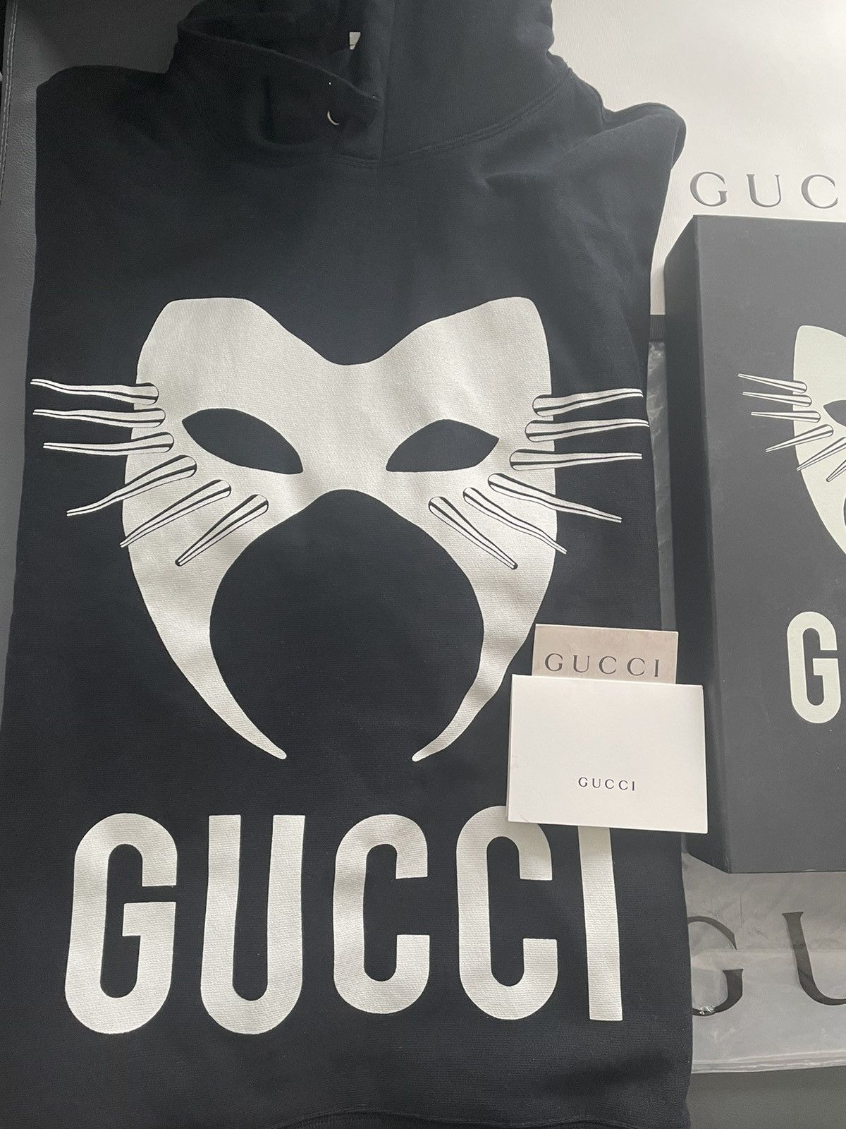 Gucci Rare Brand NEW Super Runway Sold Out Limited Logo Hoodie Size US L / EU 52-54 / 3 - 3 Thumbnail
