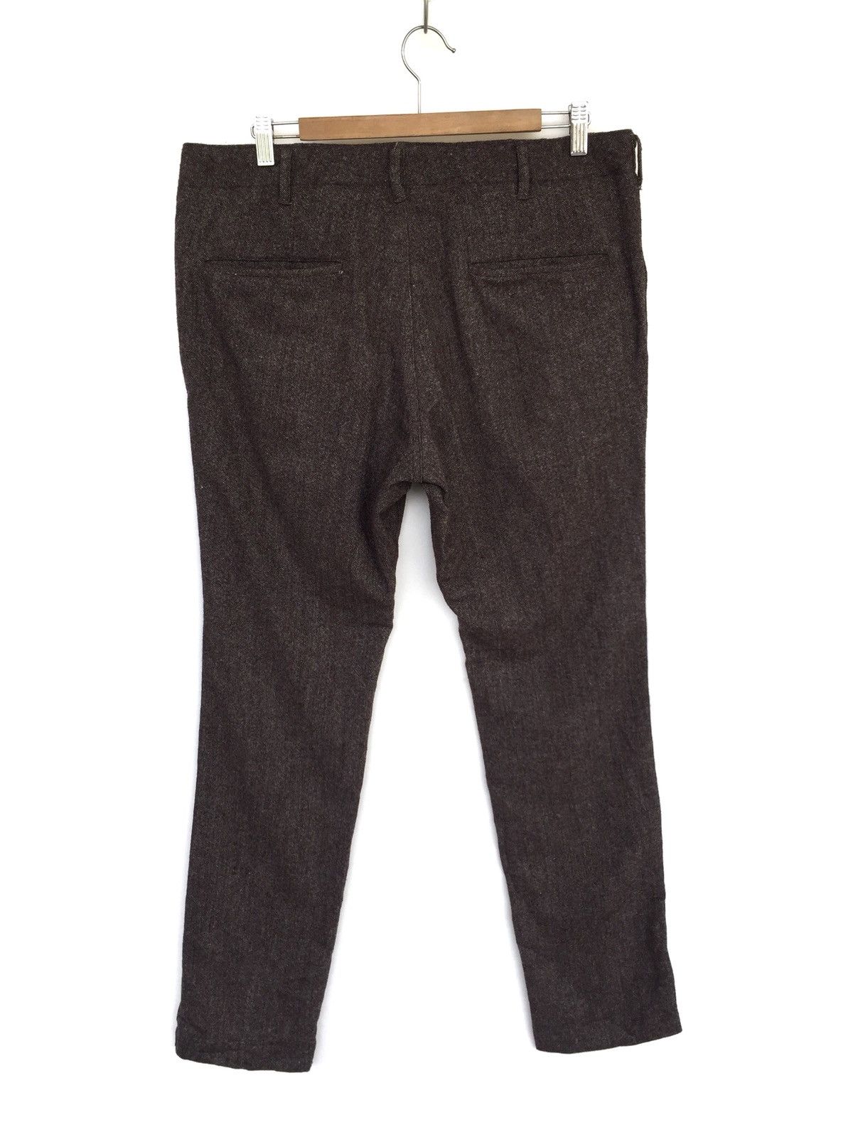 BEAUTY&YOUTH 🇯🇵 Made Sandy Wool Blend Slim Fit Oversize Pants Size US 36 / EU 52 - 6 Thumbnail