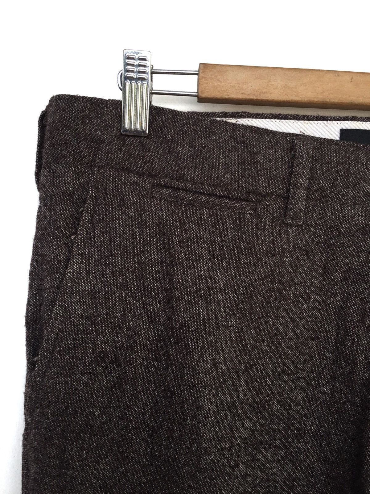 BEAUTY&YOUTH 🇯🇵 Made Sandy Wool Blend Slim Fit Oversize Pants Size US 36 / EU 52 - 3 Thumbnail