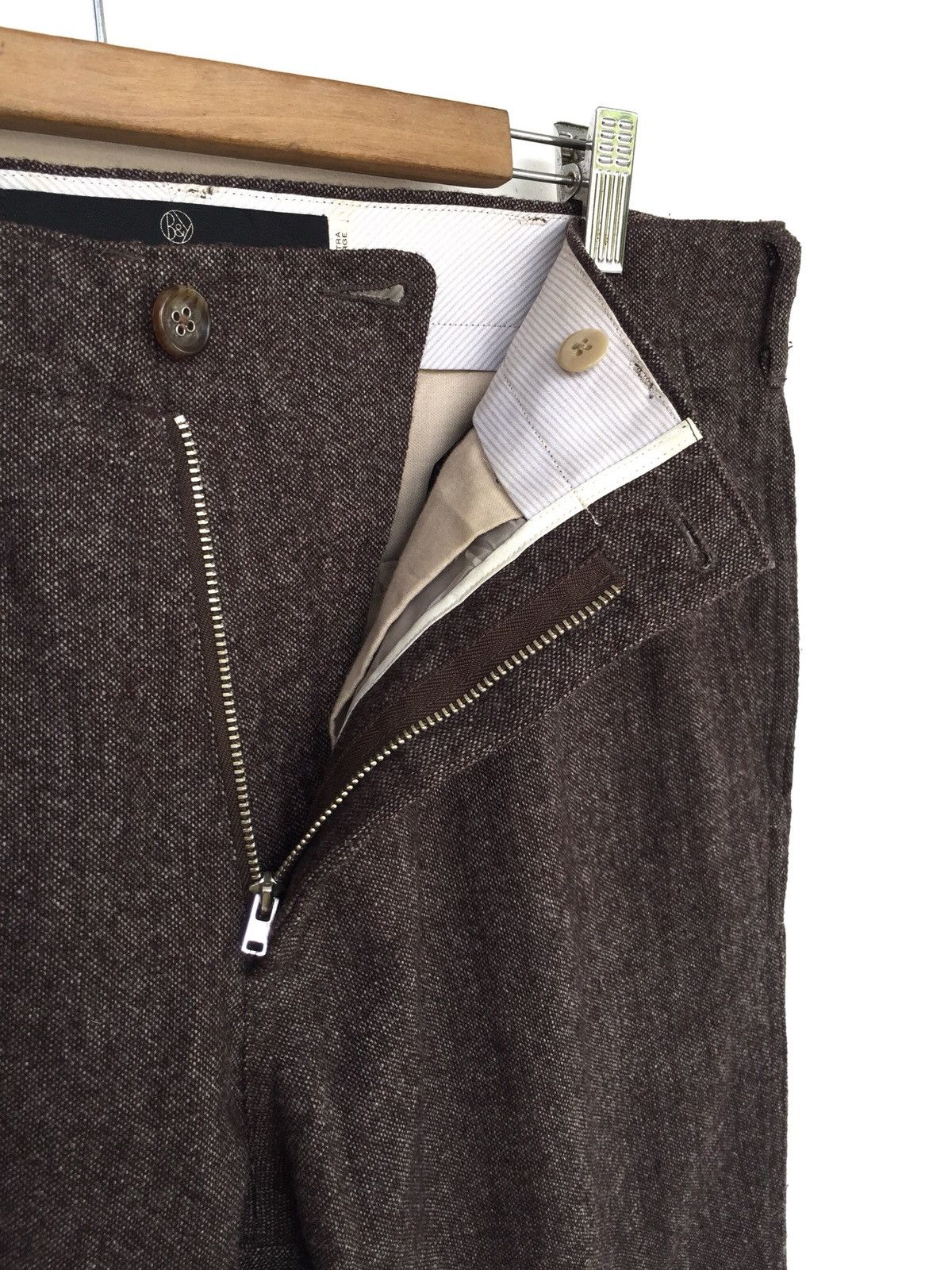 BEAUTY&YOUTH 🇯🇵 Made Sandy Wool Blend Slim Fit Oversize Pants Size US 36 / EU 52 - 4 Thumbnail