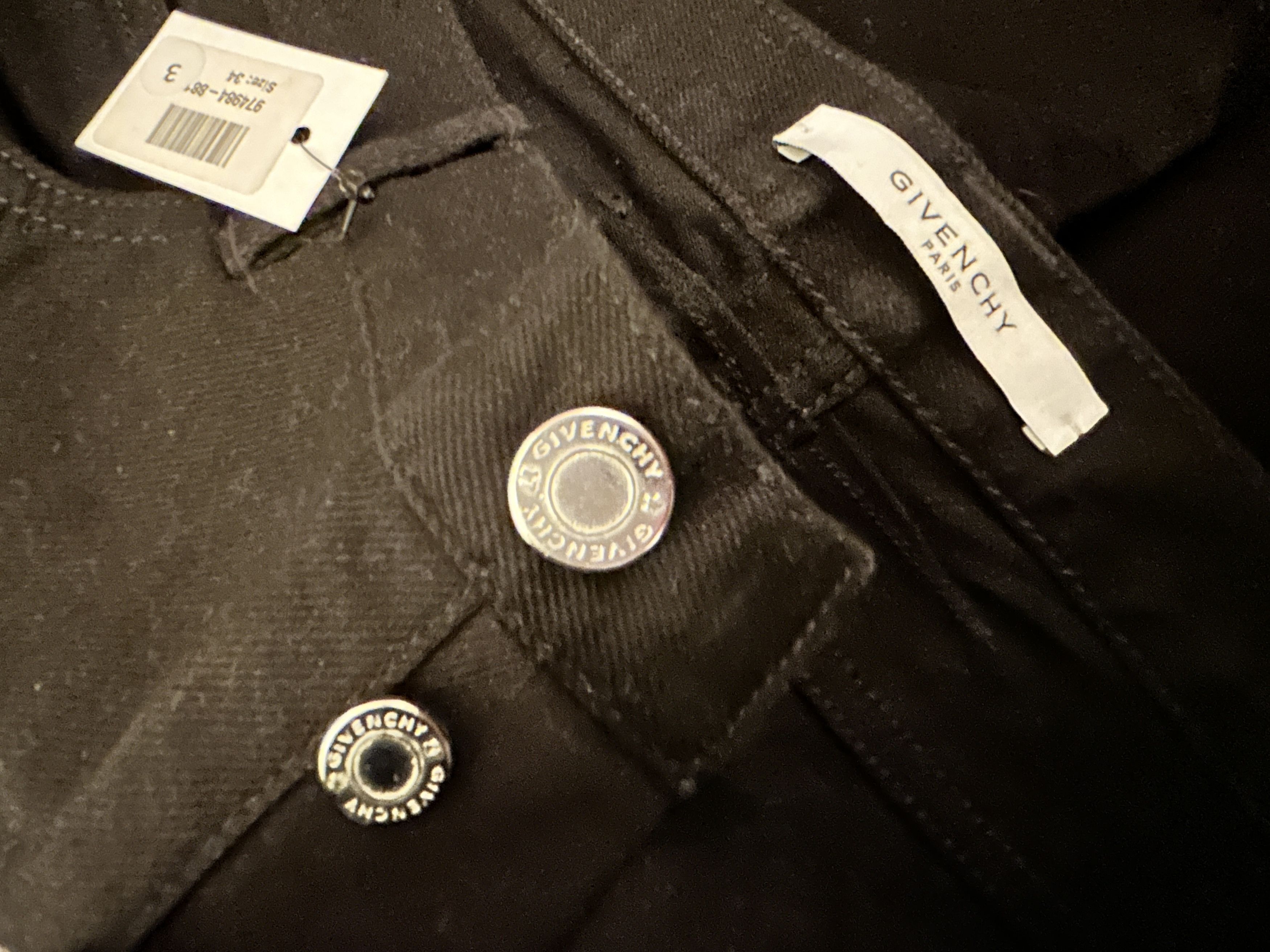 Givenchy Givenchy Distressed Denim Biker Skinny Jeans, Black Zipper Size US 34 / EU 50 - 6 Thumbnail