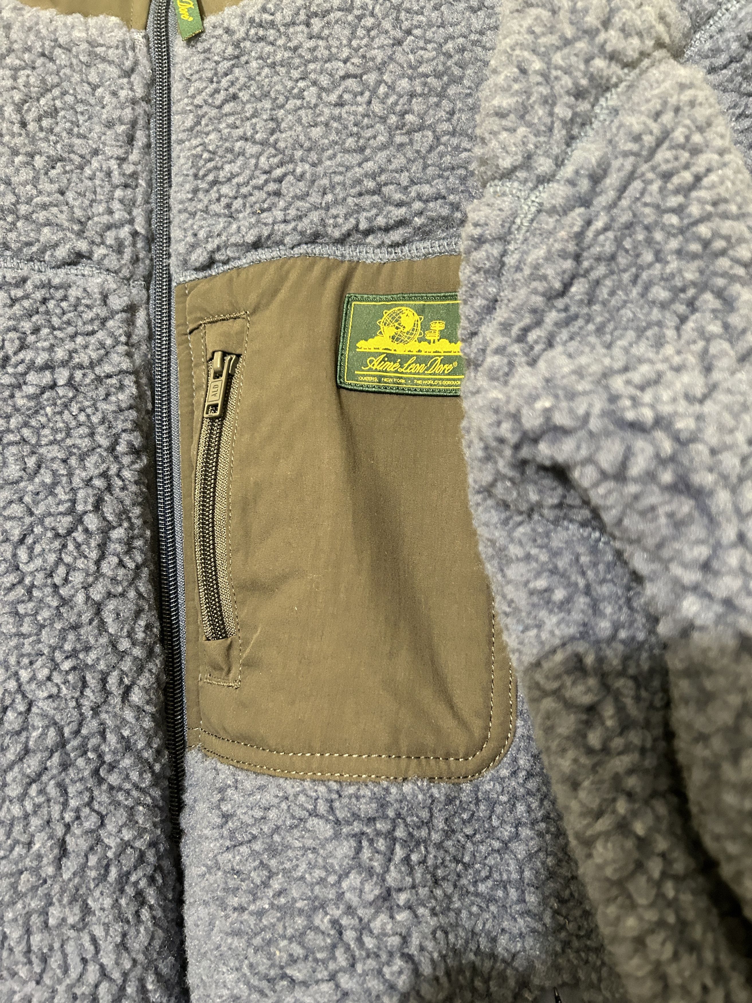 Aime Leon Dore Aime Leon Dore Fleece Sherpa Zip Jacket Polar Blue Full Zip Size US M / EU 48-50 / 2 - 2 Thumbnail