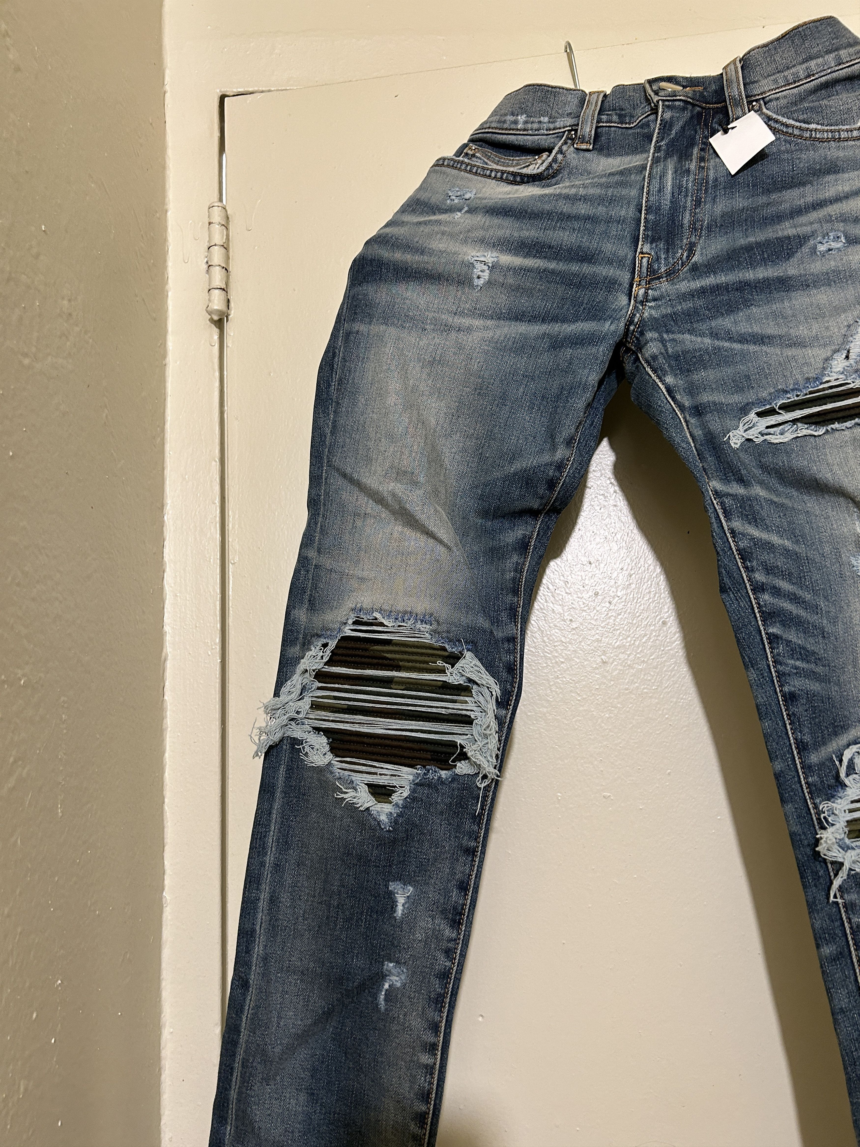 Amiri mx1 camo distressed jeans Size US 28 / EU 44 - 4 Thumbnail