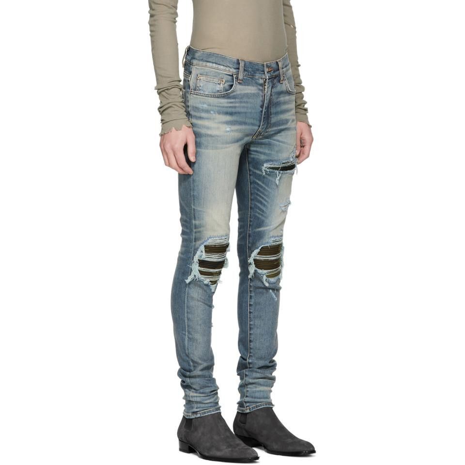 Amiri mx1 camo distressed jeans Size US 28 / EU 44 - 13 Thumbnail