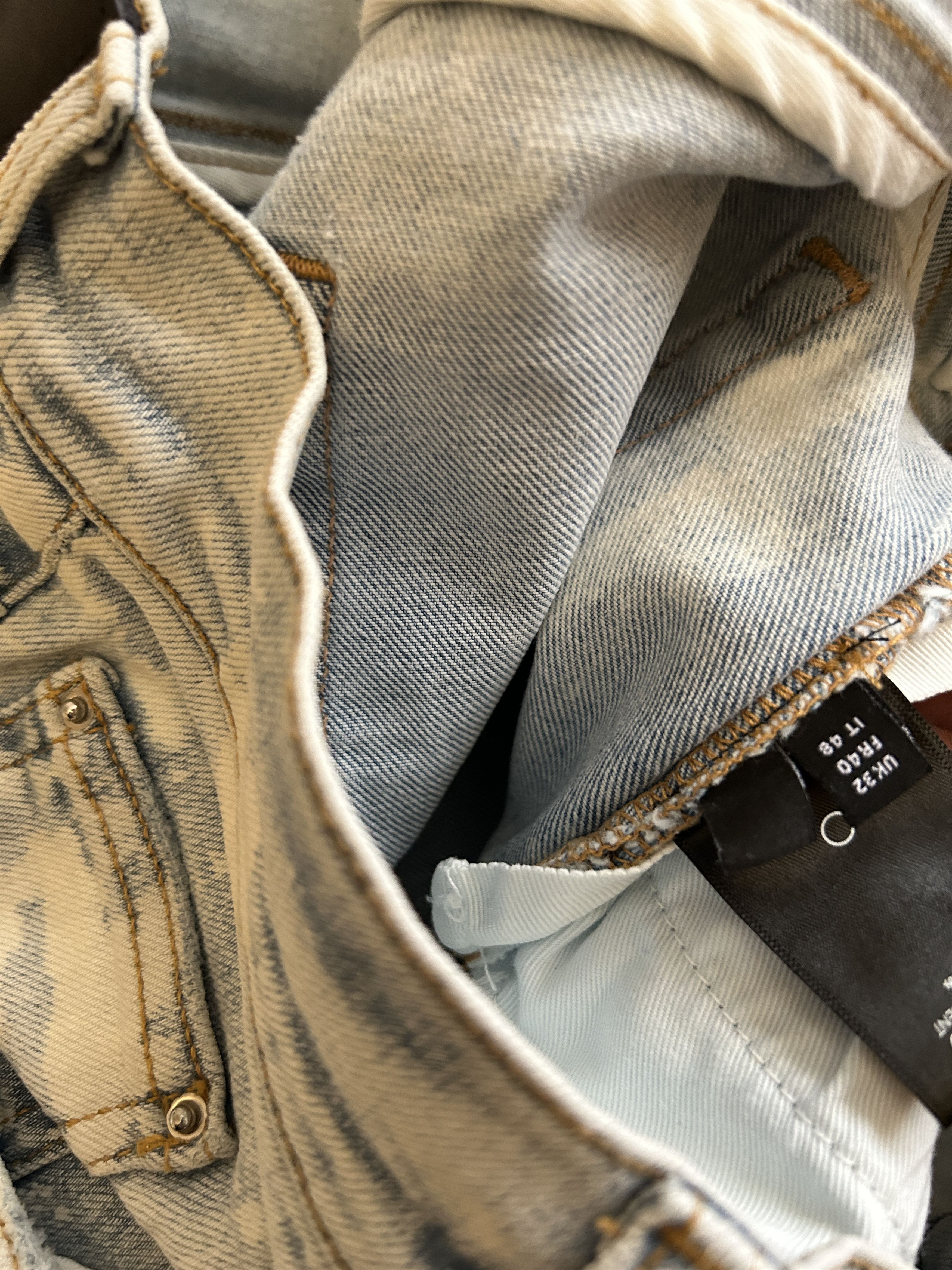 Amiri Amiri Blue Bleached Crystal Gradient Jeans Size US 32 / EU 48 - 11 Thumbnail