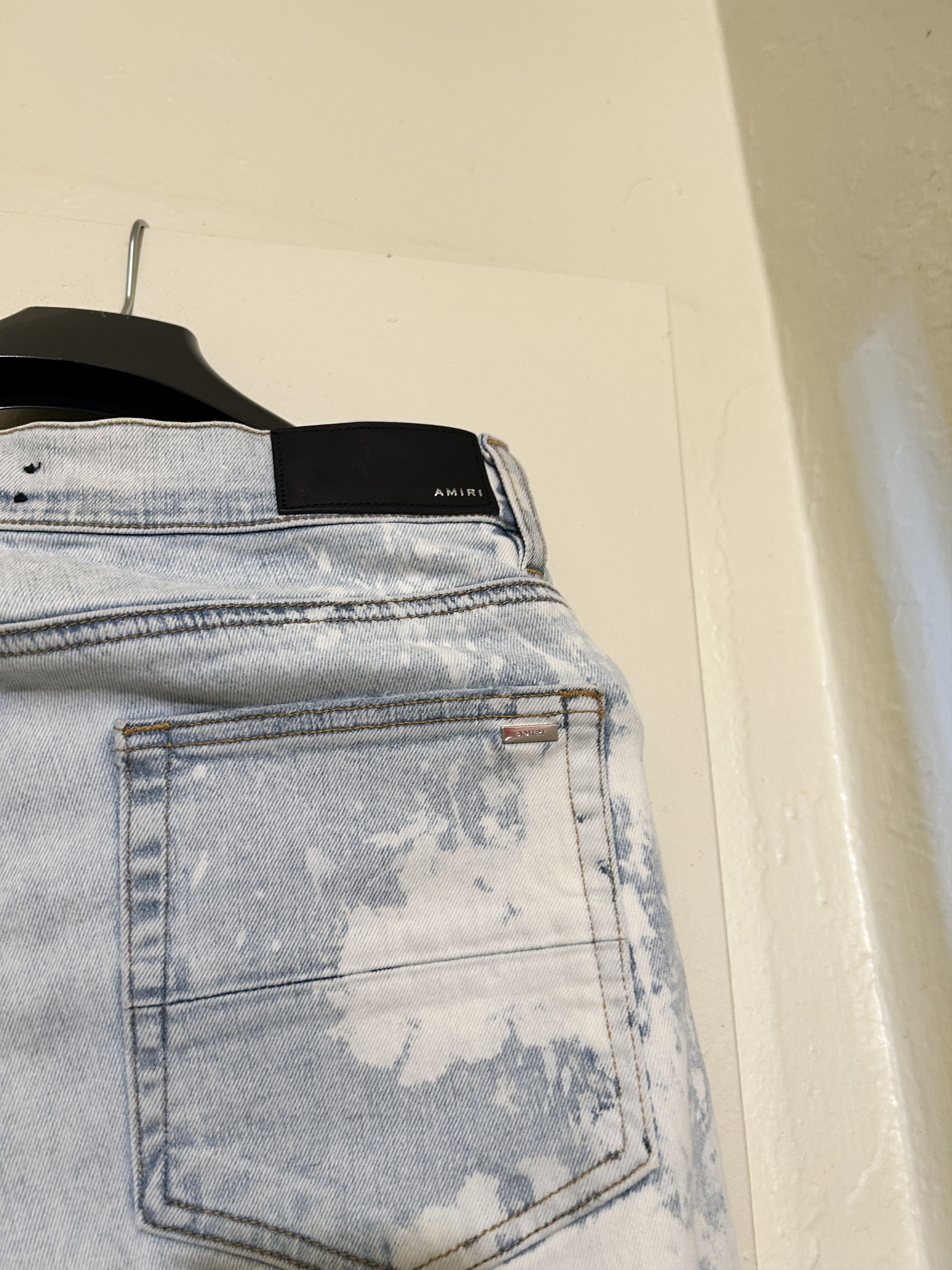 Amiri Amiri Blue Bleached Crystal Gradient Jeans Size US 32 / EU 48 - 6 Thumbnail