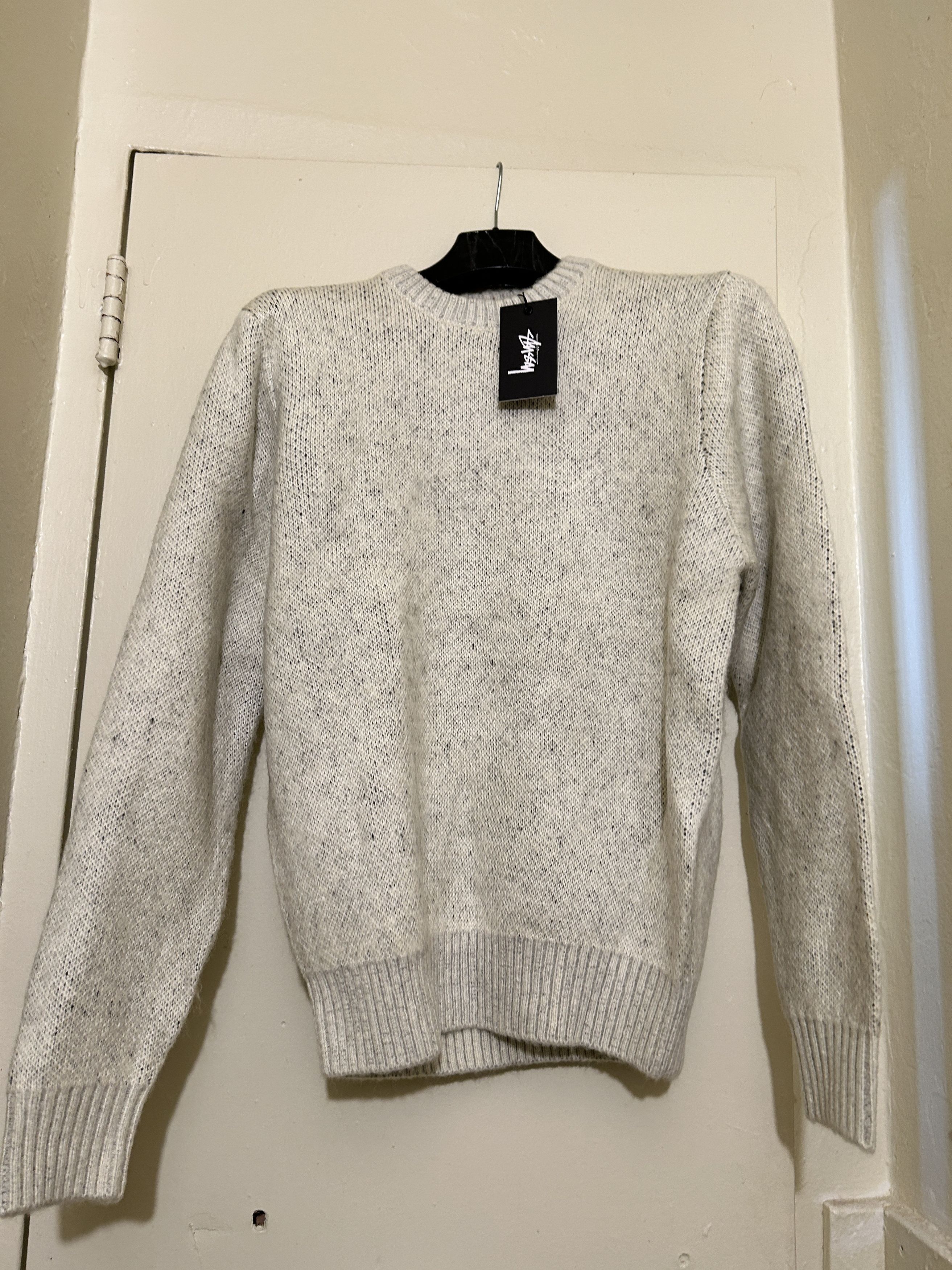 Stussy Stussy 8 BALL HEAVY BRUSHED MOHAIR SWEATER CREAM Size US M / EU 48-50 / 2 - 2 Thumbnail