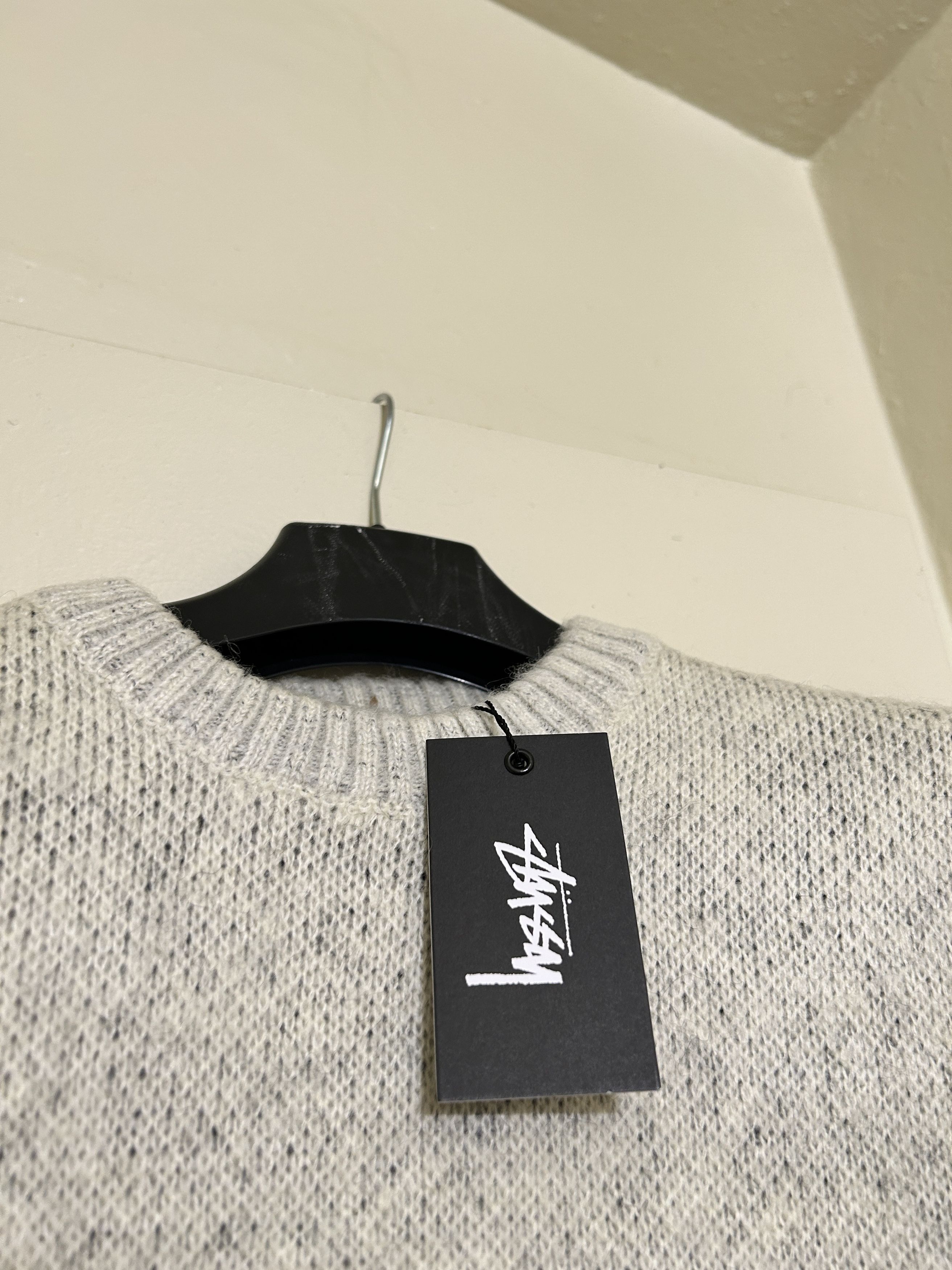 Stussy Stussy 8 BALL HEAVY BRUSHED MOHAIR SWEATER CREAM Size US M / EU 48-50 / 2 - 3 Thumbnail