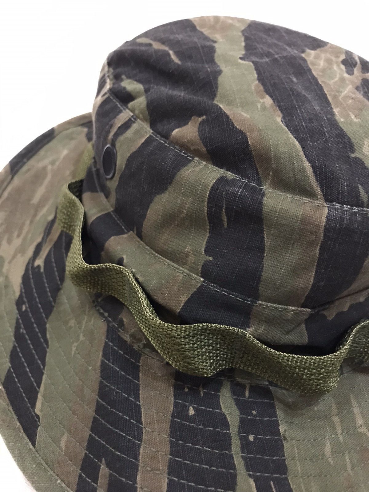 Vintage VINTAGE USA MILITARY TIGER STRIPED BOONIE BUCKET HAT Size ONE SIZE - 4 Thumbnail