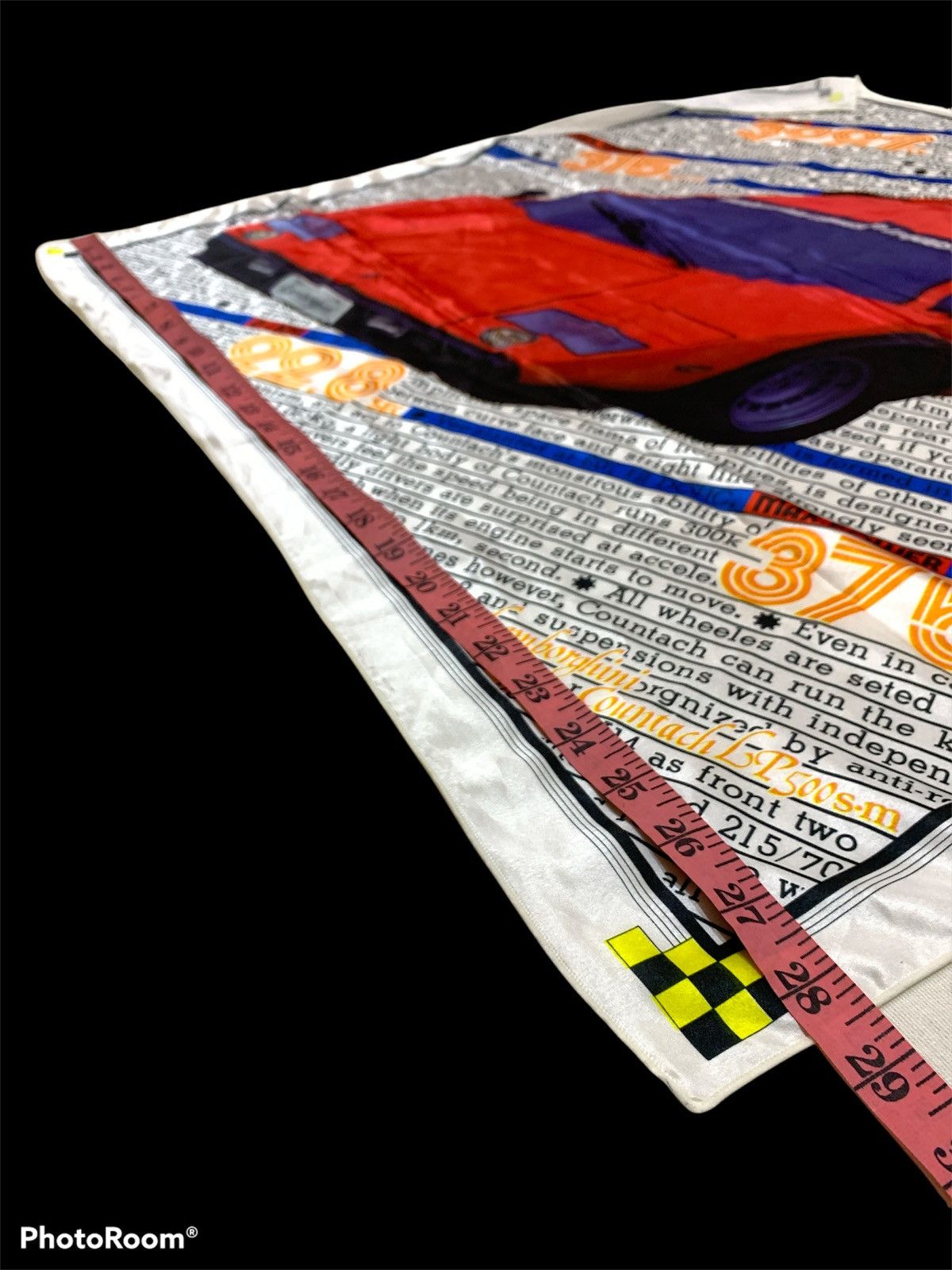 Lamborghini × Other × Vintage VINTAGE 1980s LAMBORGHINI COUNTACH LP 500 S.M SCARF Size ONE SIZE - 2 Thumbnail