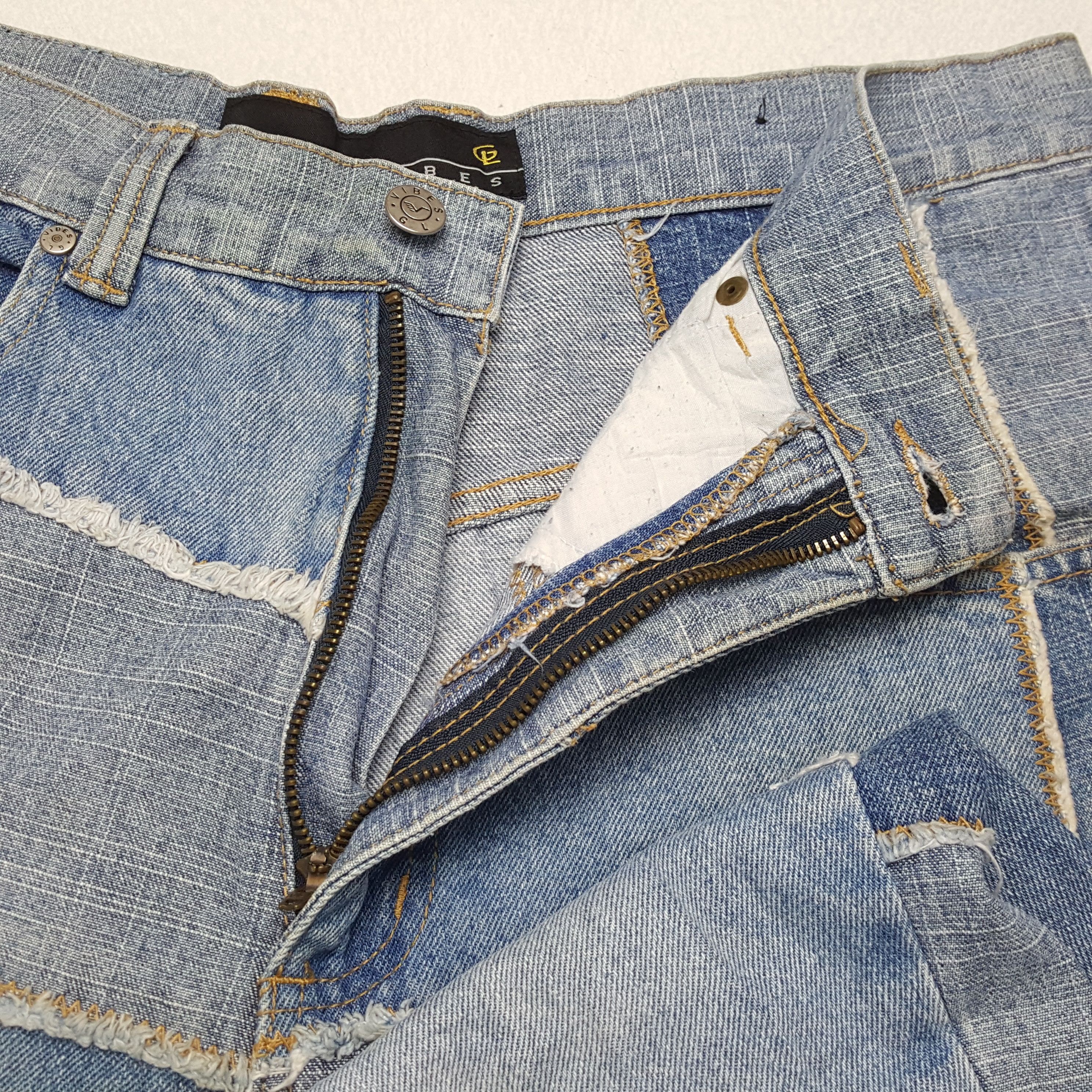 VIBE × Vintage VIBES GOLD LABEL Japanese Patchwork Streetwear Style Jeans Size US 34 / EU 50 - 12 Thumbnail