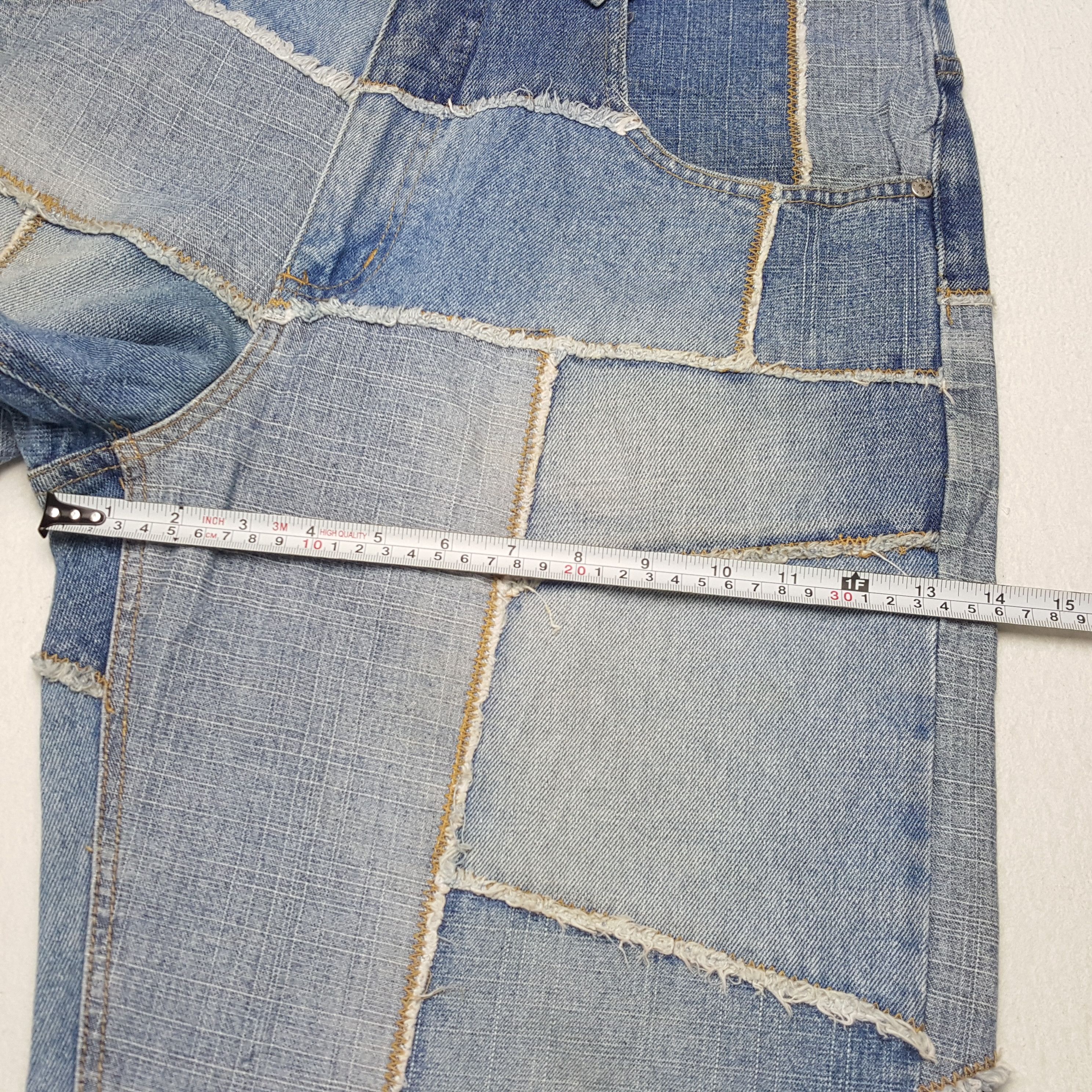 VIBE × Vintage VIBES GOLD LABEL Japanese Patchwork Streetwear Style Jeans Size US 34 / EU 50 - 9 Thumbnail