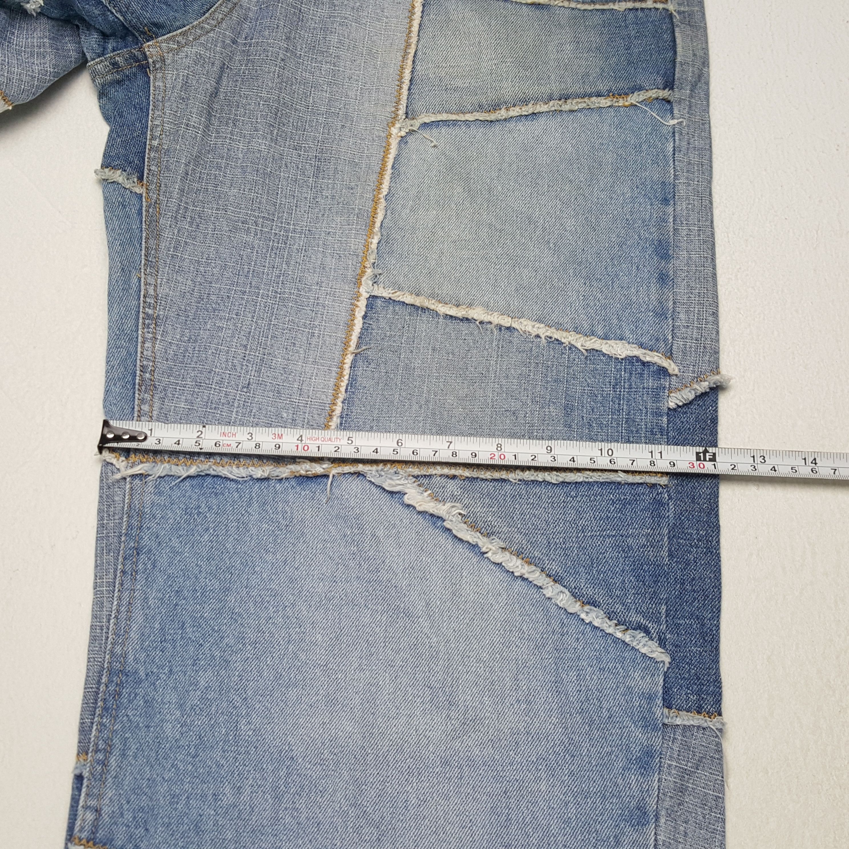 VIBE × Vintage VIBES GOLD LABEL Japanese Patchwork Streetwear Style Jeans Size US 34 / EU 50 - 10 Thumbnail