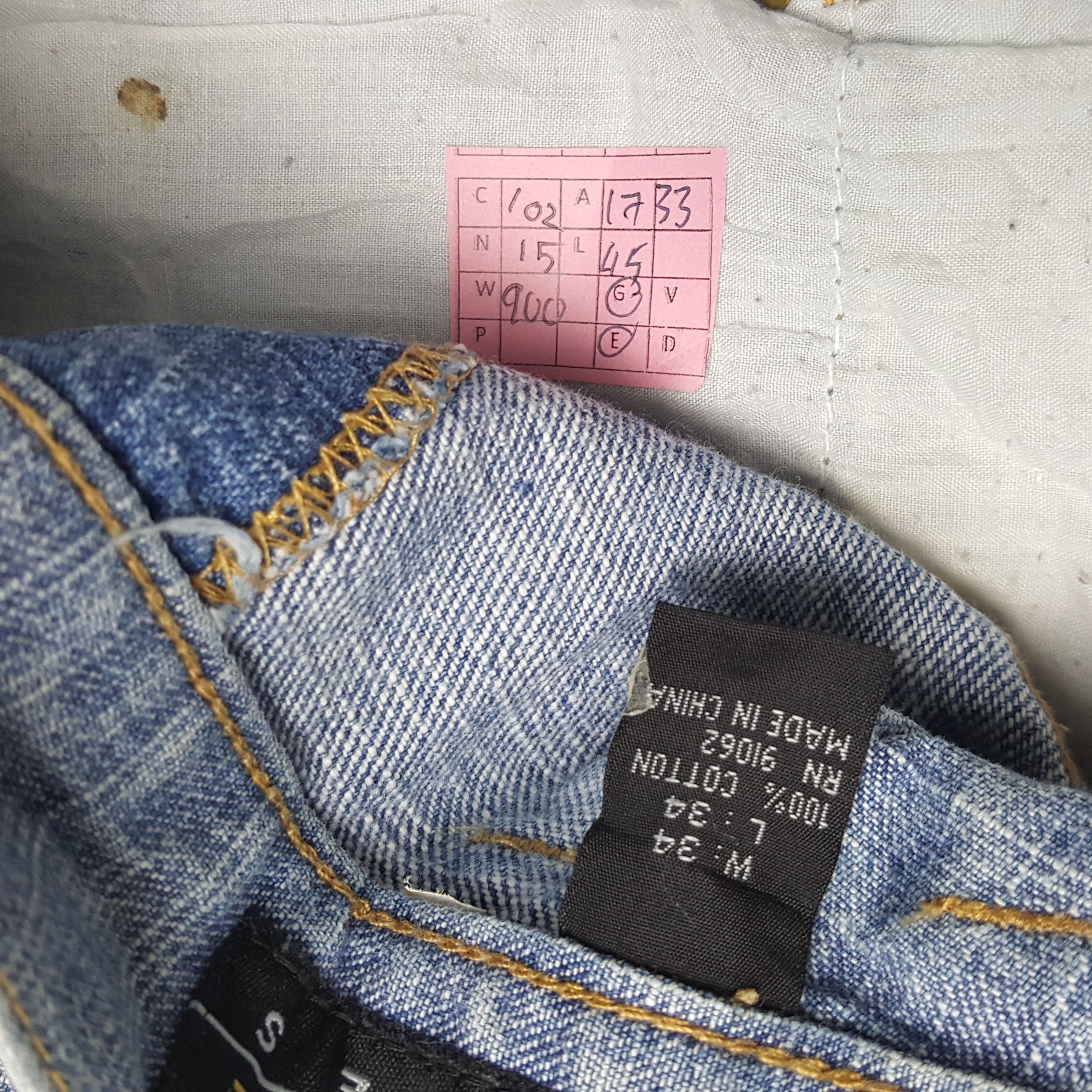 VIBE × Vintage VIBES GOLD LABEL Japanese Patchwork Streetwear Style Jeans Size US 34 / EU 50 - 13 Thumbnail