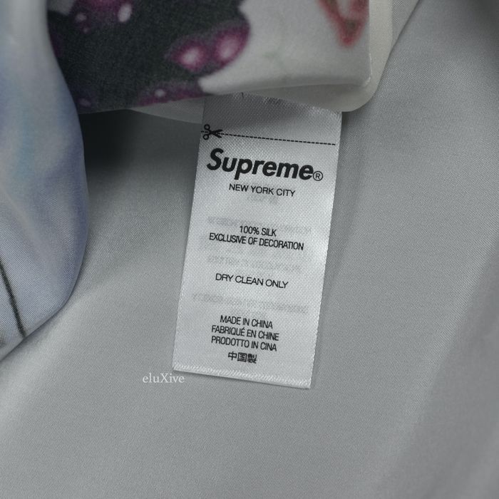 Supreme Supreme 100% Silk Heavenly Print Polo Shirt White DS | Grailed