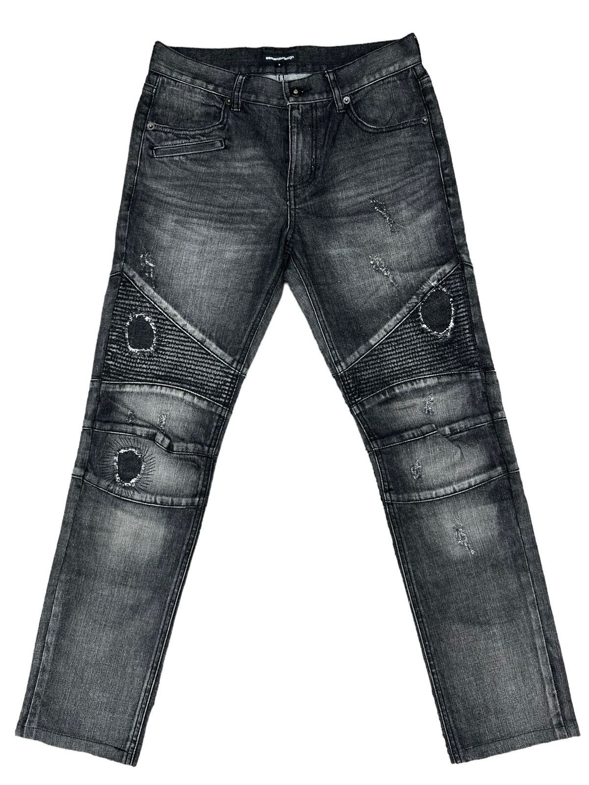 Beauty Beast × Japanese Brand Semantic Design Jeans Distressed Jeans Designer Jeans 30 Size US 30 / EU 46 - 3 Thumbnail