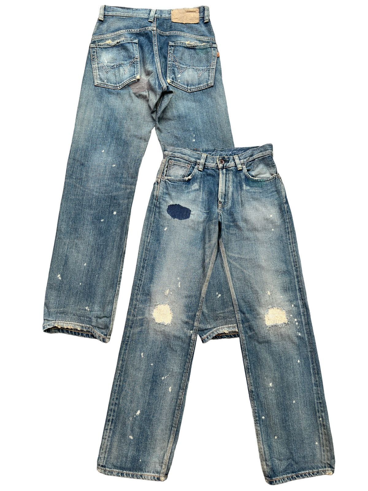Edwin Edwin X Takeo Kikuchi Selvedge Distressed Denim Jeans 30x33 Size US 30 / EU 46 - 2 Thumbnail