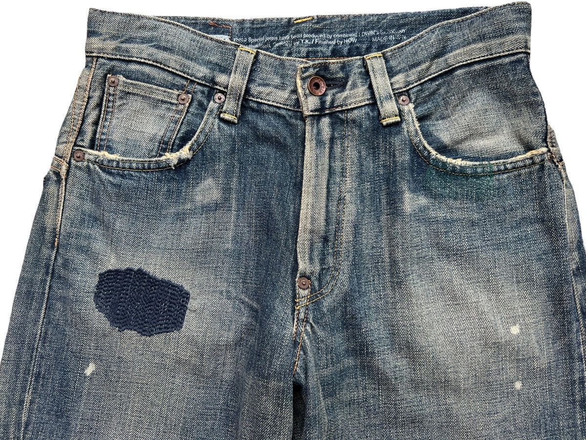Edwin Edwin X Takeo Kikuchi Selvedge Distressed Denim Jeans 30x33 Size US 30 / EU 46 - 9 Thumbnail