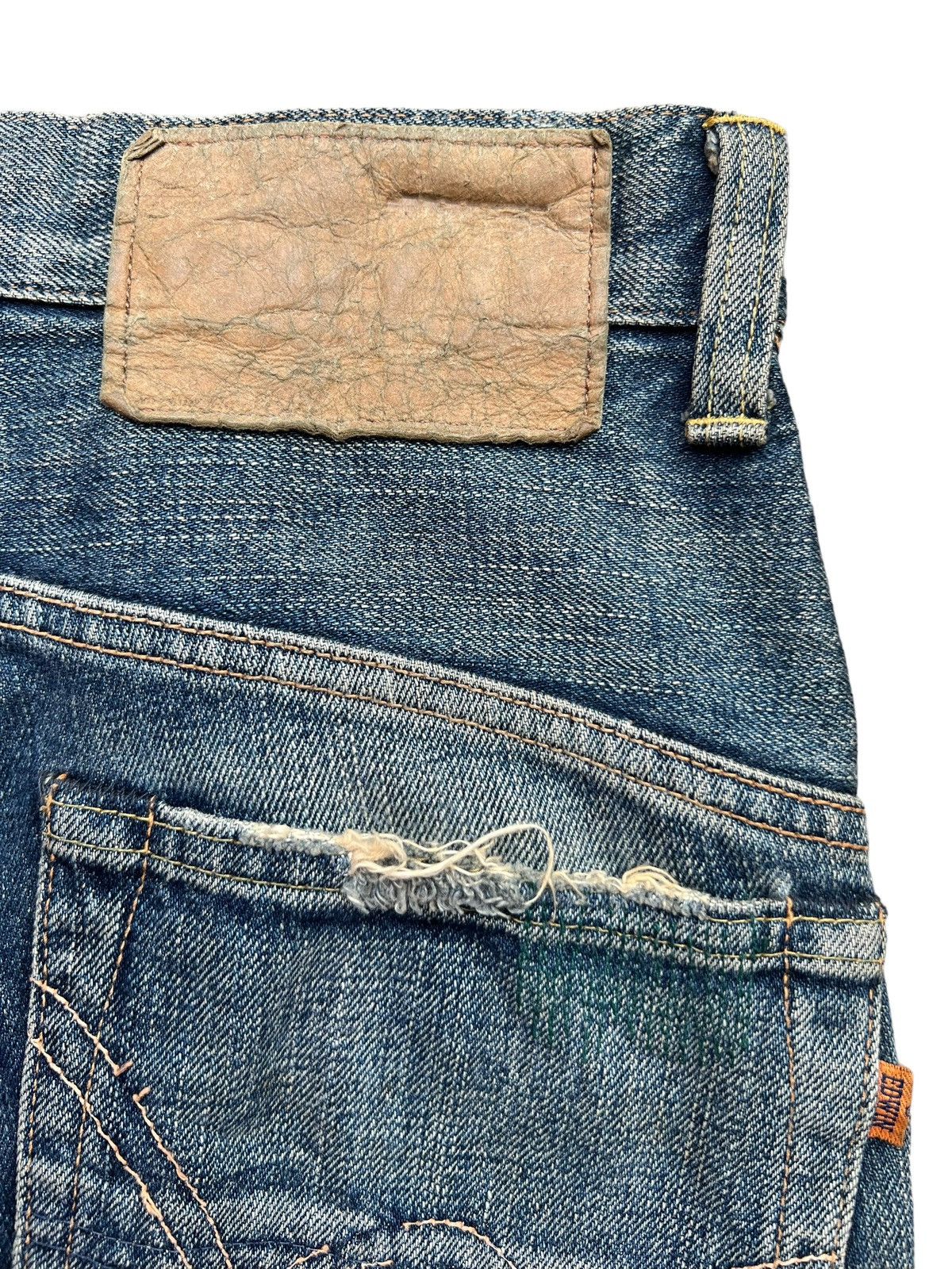 Edwin Edwin X Takeo Kikuchi Selvedge Distressed Denim Jeans 30x33 Size US 30 / EU 46 - 14 Thumbnail