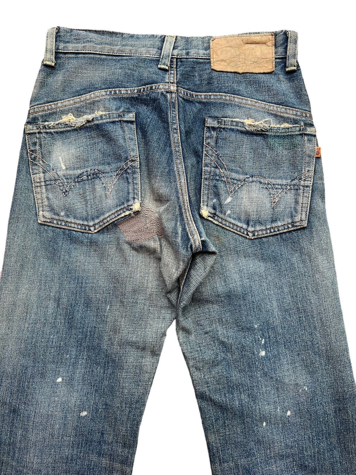 Edwin Edwin X Takeo Kikuchi Selvedge Distressed Denim Jeans 30x33 Size US 30 / EU 46 - 7 Thumbnail