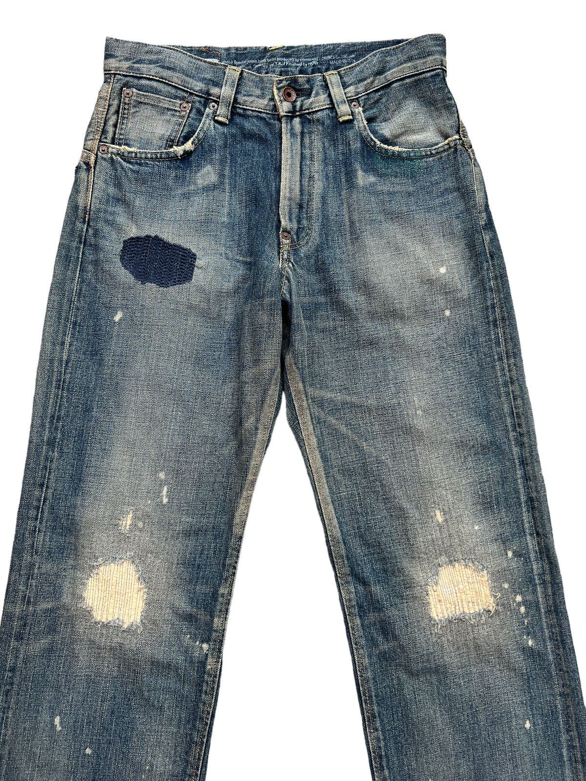 Edwin Edwin X Takeo Kikuchi Selvedge Distressed Denim Jeans 30x33 Size US 30 / EU 46 - 5 Thumbnail