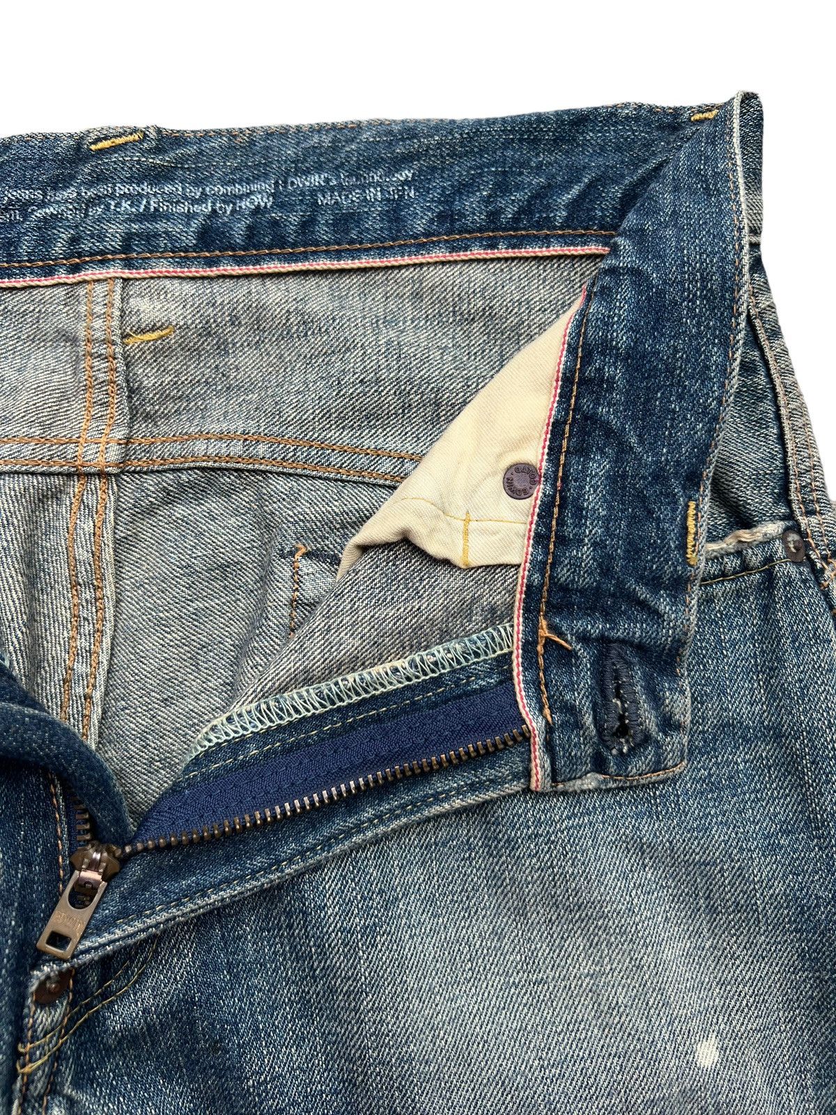 Edwin Edwin X Takeo Kikuchi Selvedge Distressed Denim Jeans 30x33 Size US 30 / EU 46 - 16 Thumbnail