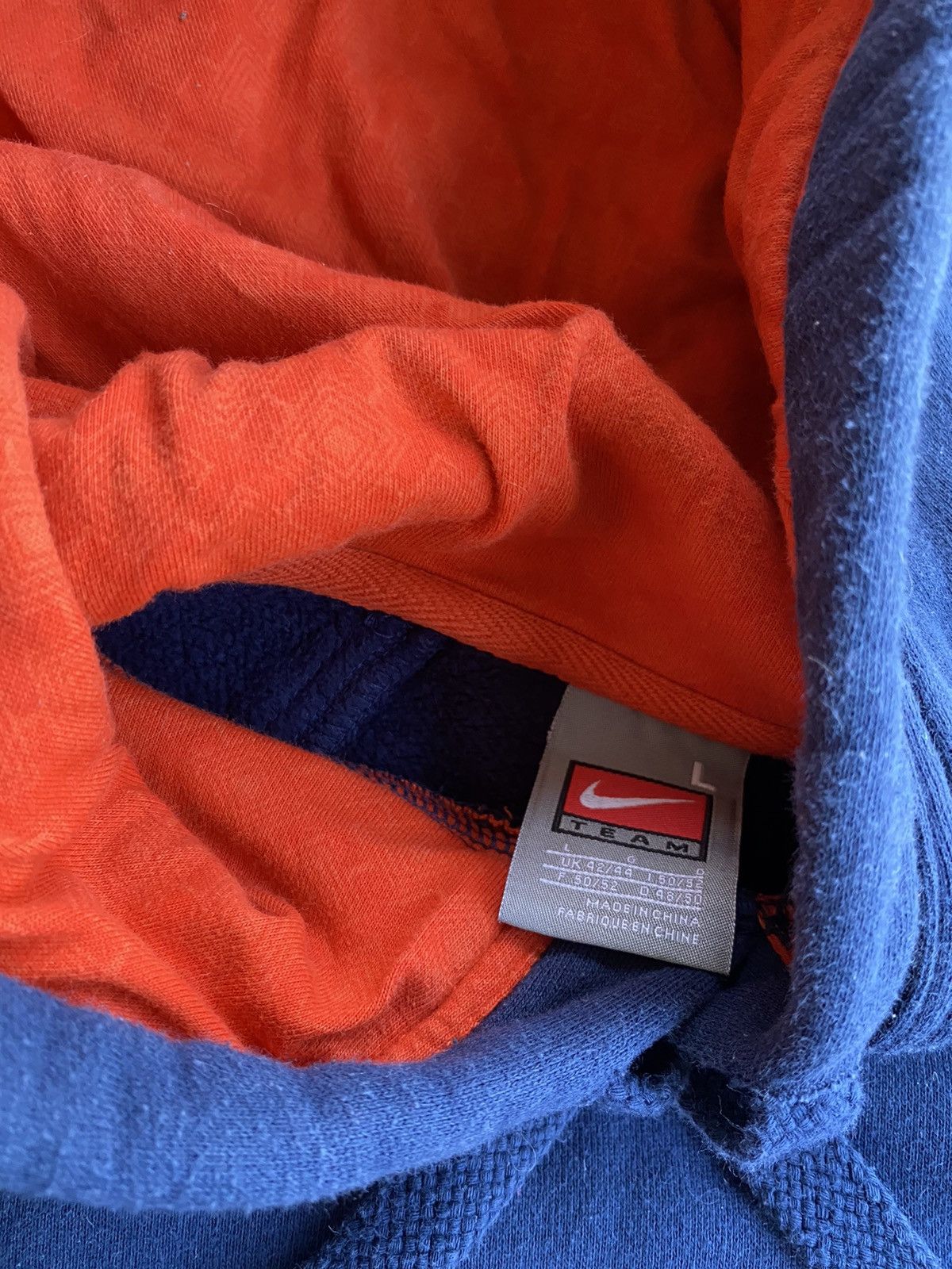 Nike × Vintage Vintage Y2K Virginia Cavaliers Nike Center Check Hoodie Size US XL / EU 56 / 4 - 4 Thumbnail