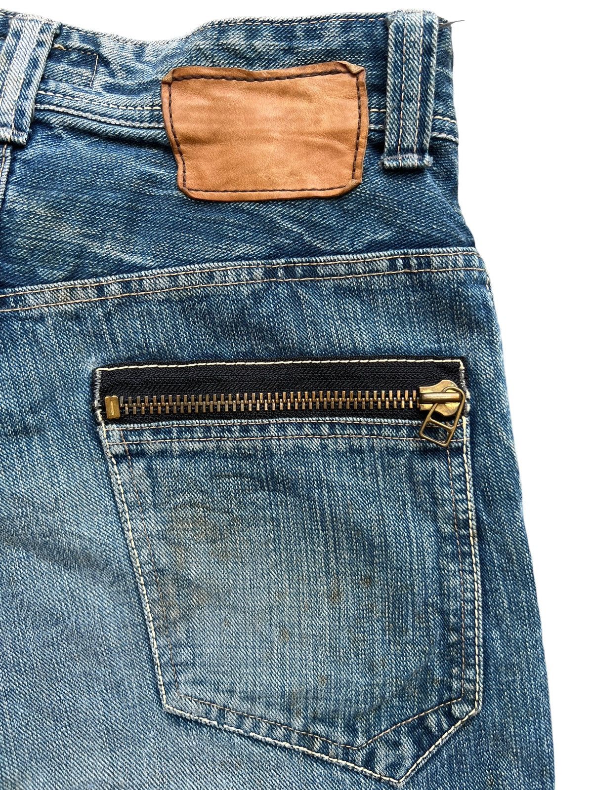 Johnbull Vintage Johnbull Kojima Japan Distressed Denim Boro 31x30 Size US 31 - 10 Thumbnail