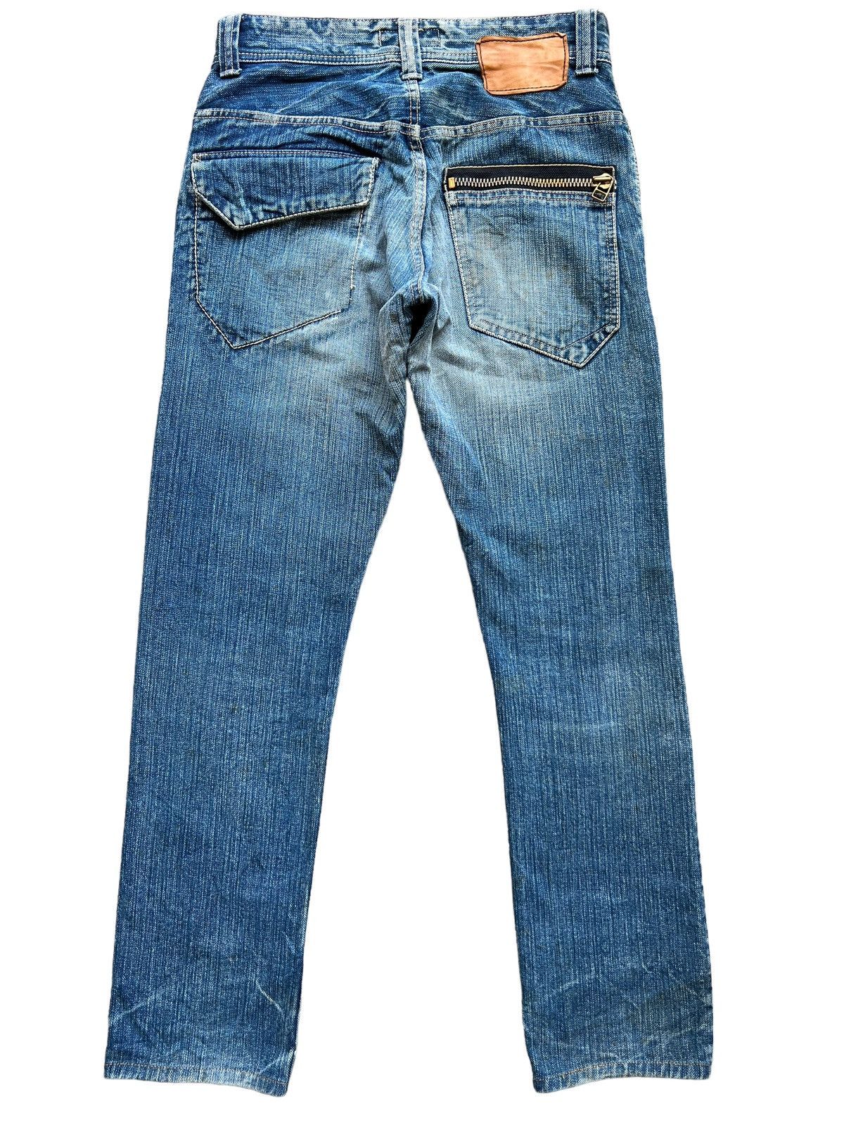 Johnbull Vintage Johnbull Kojima Japan Distressed Denim Boro 31x30 Size US 31 - 3 Thumbnail