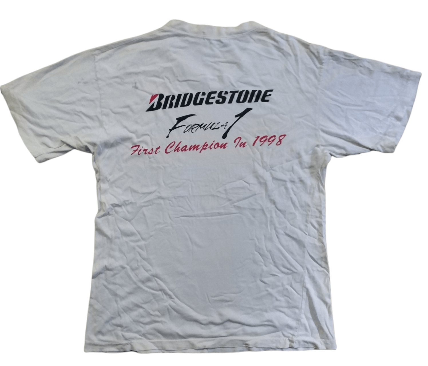 Formula 1 🔥Distressed Vintage Single Stitch 98 Bridgestone F1 Tees Size US M / EU 48-50 / 2 - 2 Thumbnail