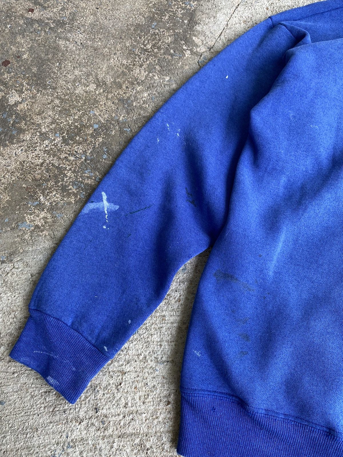 Japanese Brand × Vintage Vintage 90’s USA Distressed Paint Stained Full Zip Hoodie Size US M / EU 48-50 / 2 - 10 Thumbnail
