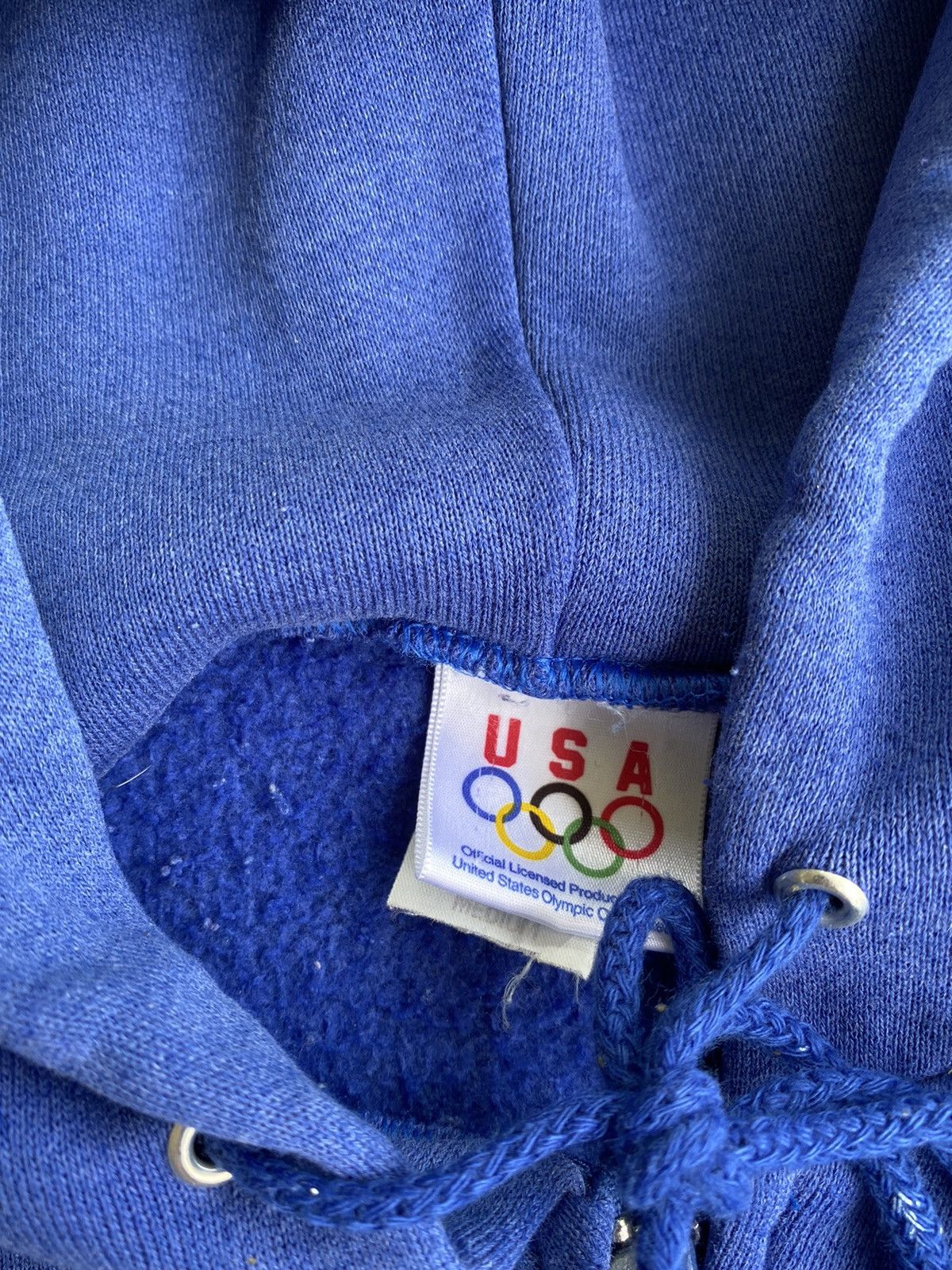 Japanese Brand × Vintage Vintage 90’s USA Distressed Paint Stained Full Zip Hoodie Size US M / EU 48-50 / 2 - 8 Thumbnail
