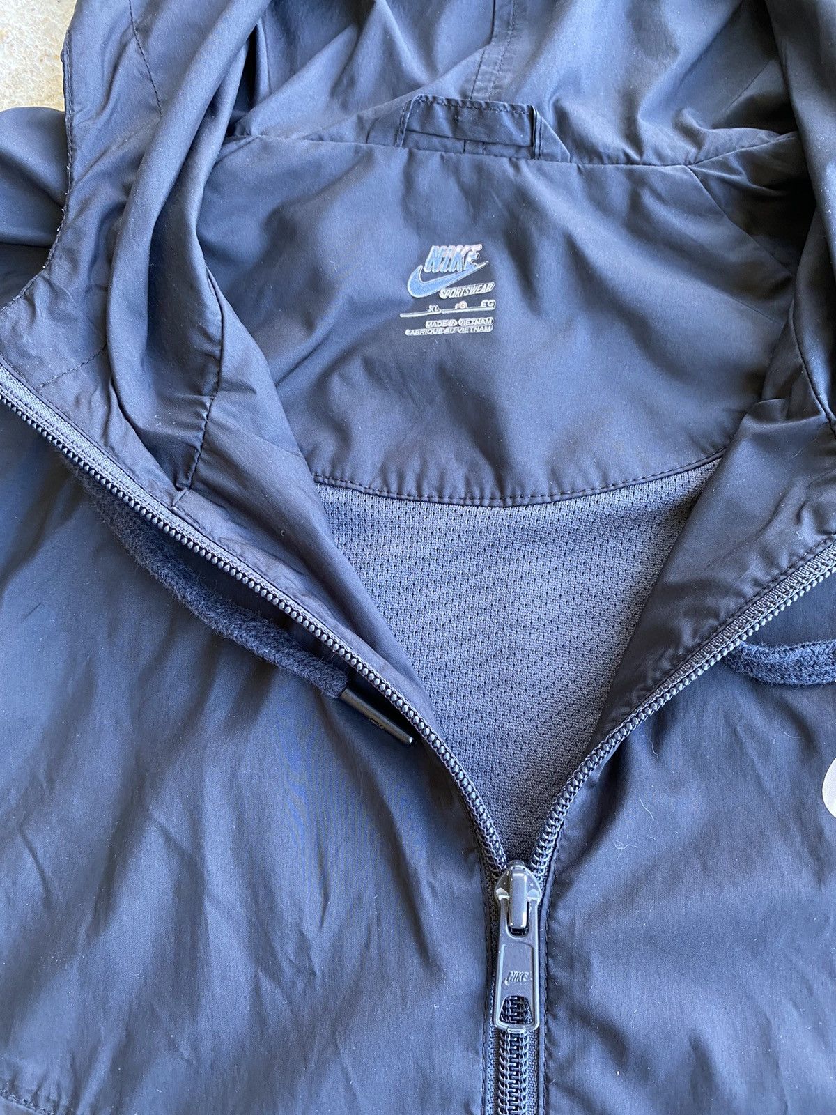 Nike × Vintage Vintage Y2K Crazy Nike Two Tone Full Zip Windbreaker Jacket Size US XL / EU 56 / 4 - 4 Thumbnail
