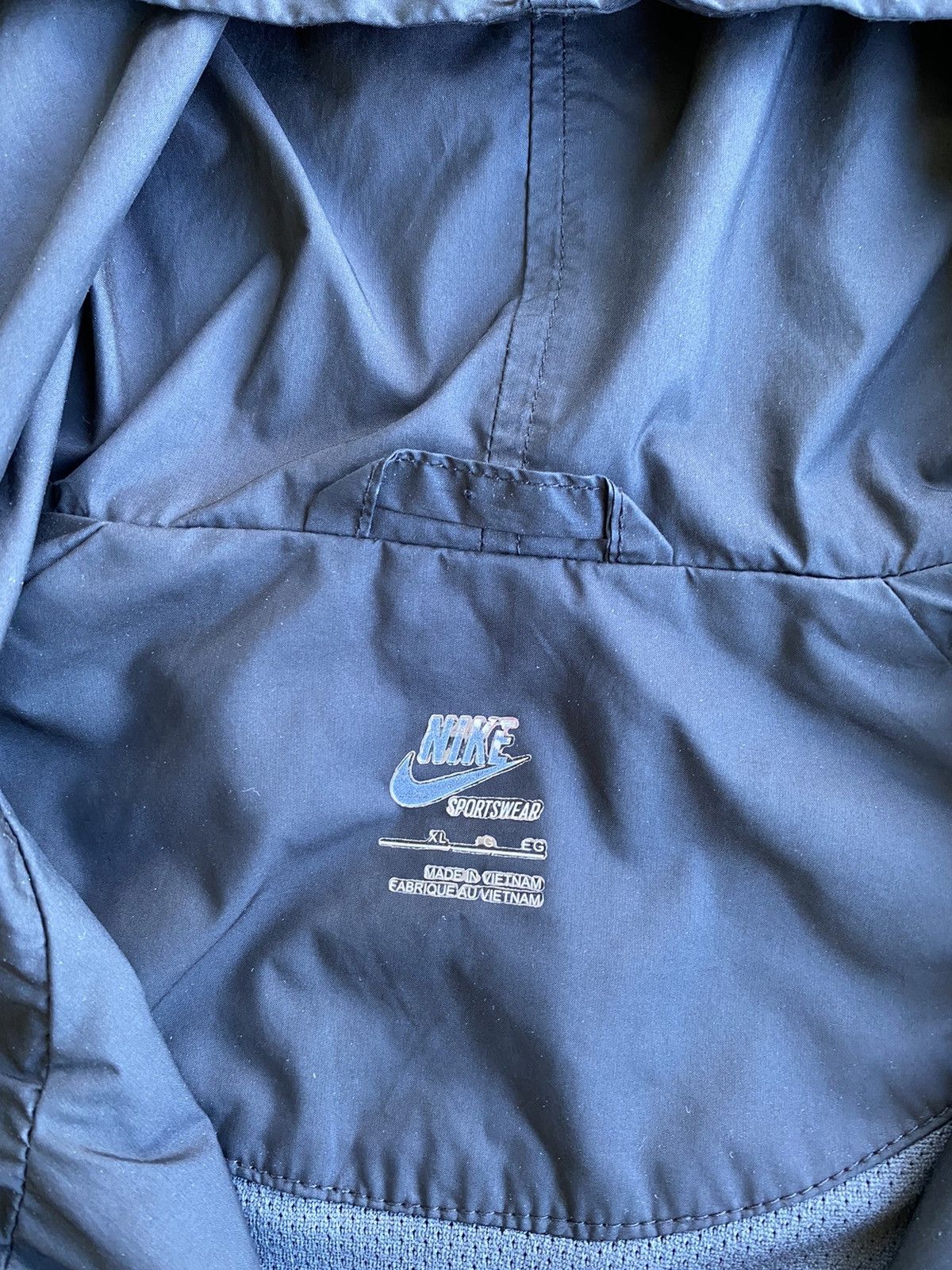 Nike × Vintage Vintage Y2K Crazy Nike Two Tone Full Zip Windbreaker Jacket Size US XL / EU 56 / 4 - 5 Thumbnail