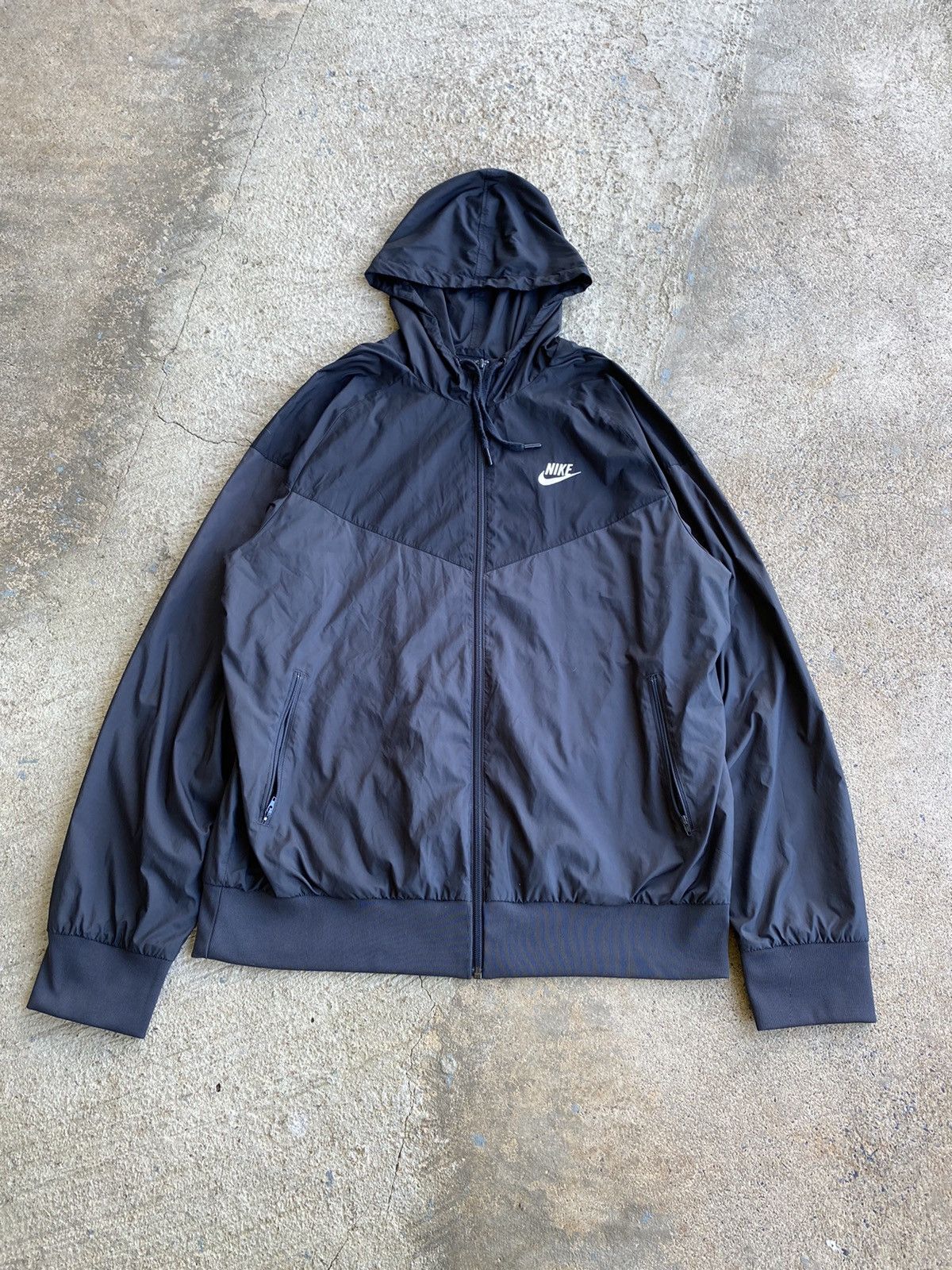 Nike × Vintage Vintage Y2K Crazy Nike Two Tone Full Zip Windbreaker Jacket Size US XL / EU 56 / 4 - 1 Thumbnail