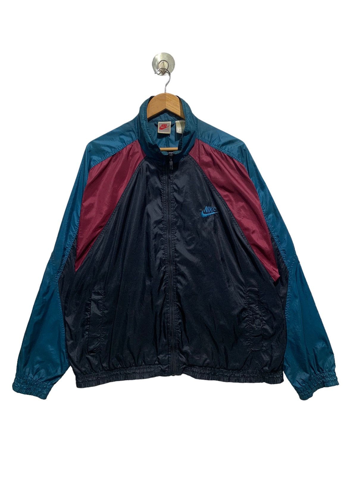 Nike 🔥VTG NIKE 90S NYLON LIGHT JACKETS Size US L / EU 52-54 / 3 - 1 Thumbnail