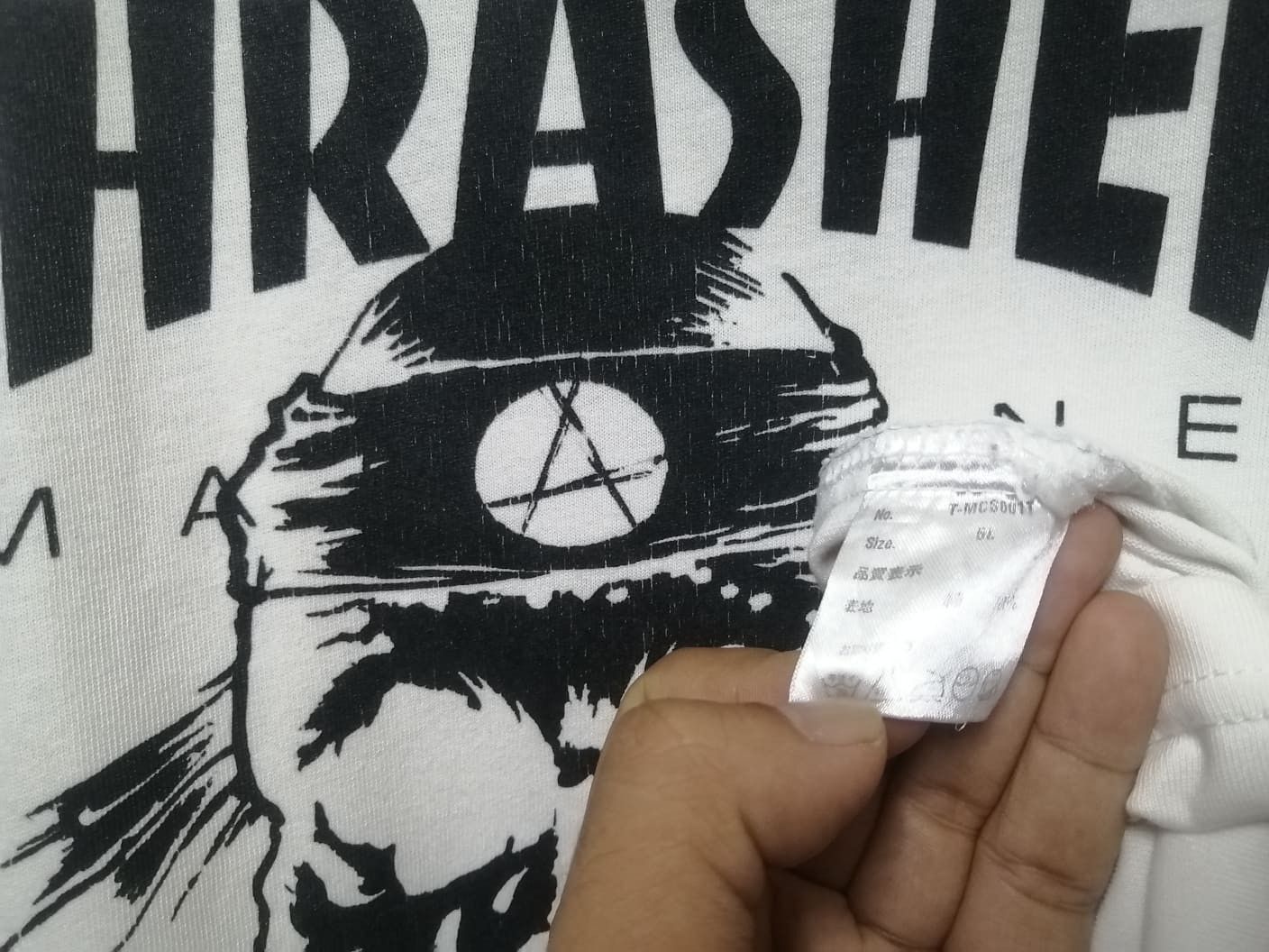 Seditionaries × Thrasher × Vintage VINTAGE PUSHEAD THRASHER SKATE ROCK VERY RARE Size US L / EU 52-54 / 3 - 7 Thumbnail