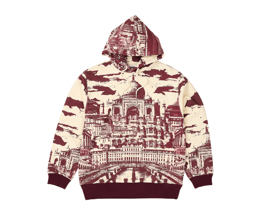 image of Palace Mega Palace Hood Soft White Xl, Men's